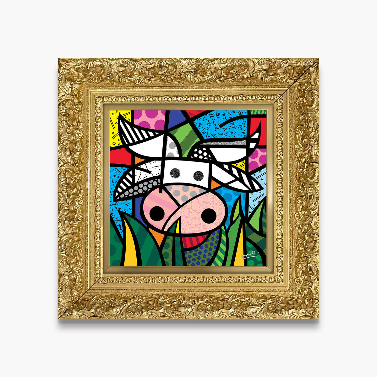 modern pop art ranch limited edition print  vibrant home decor