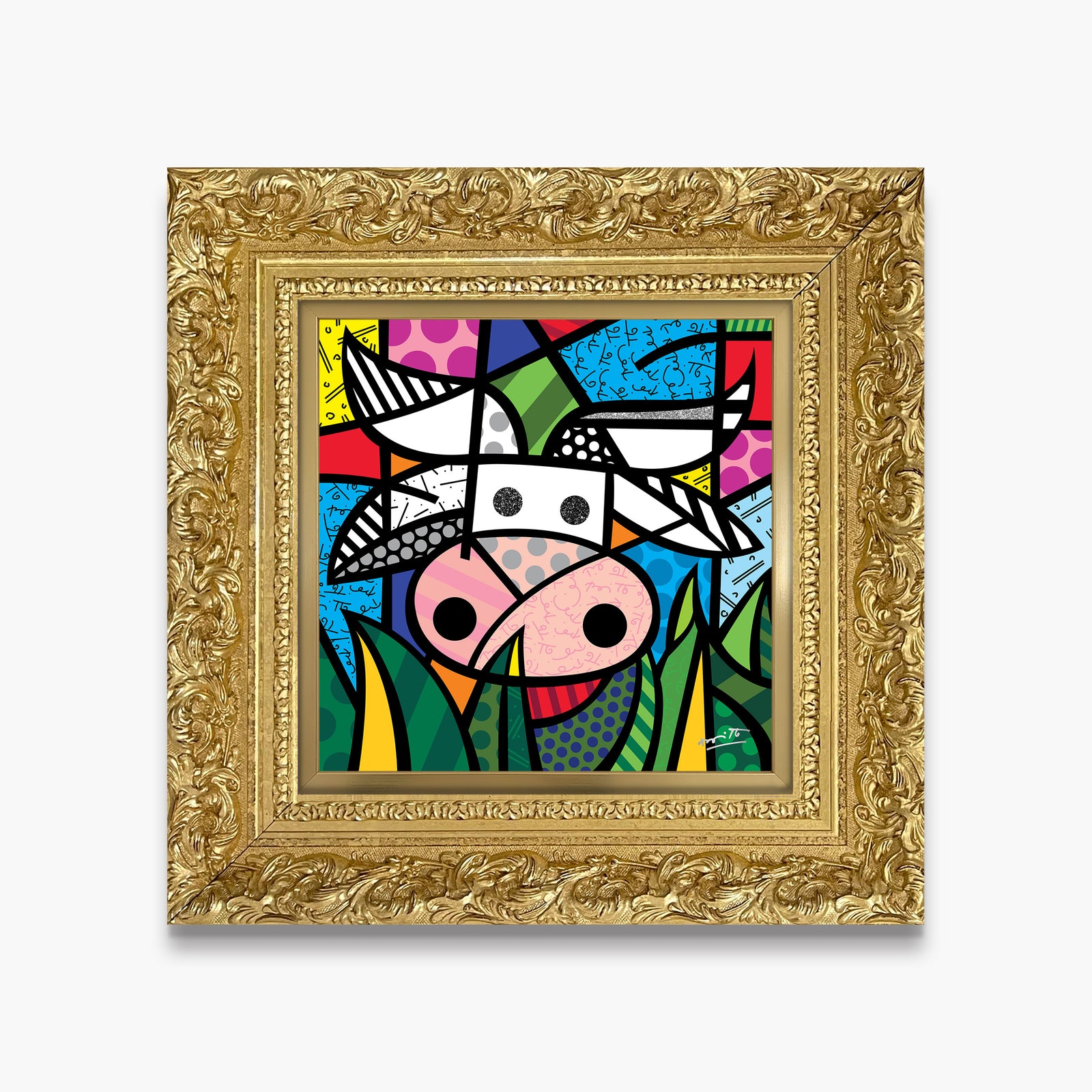modern pop art ranch limited edition print  vibrant home decor