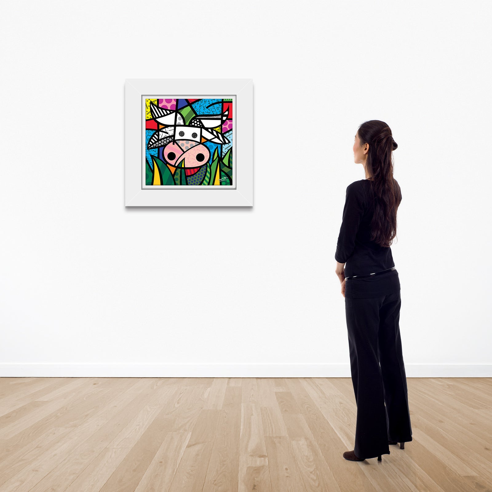 modern pop art ranch limited edition print  vibrant home decor