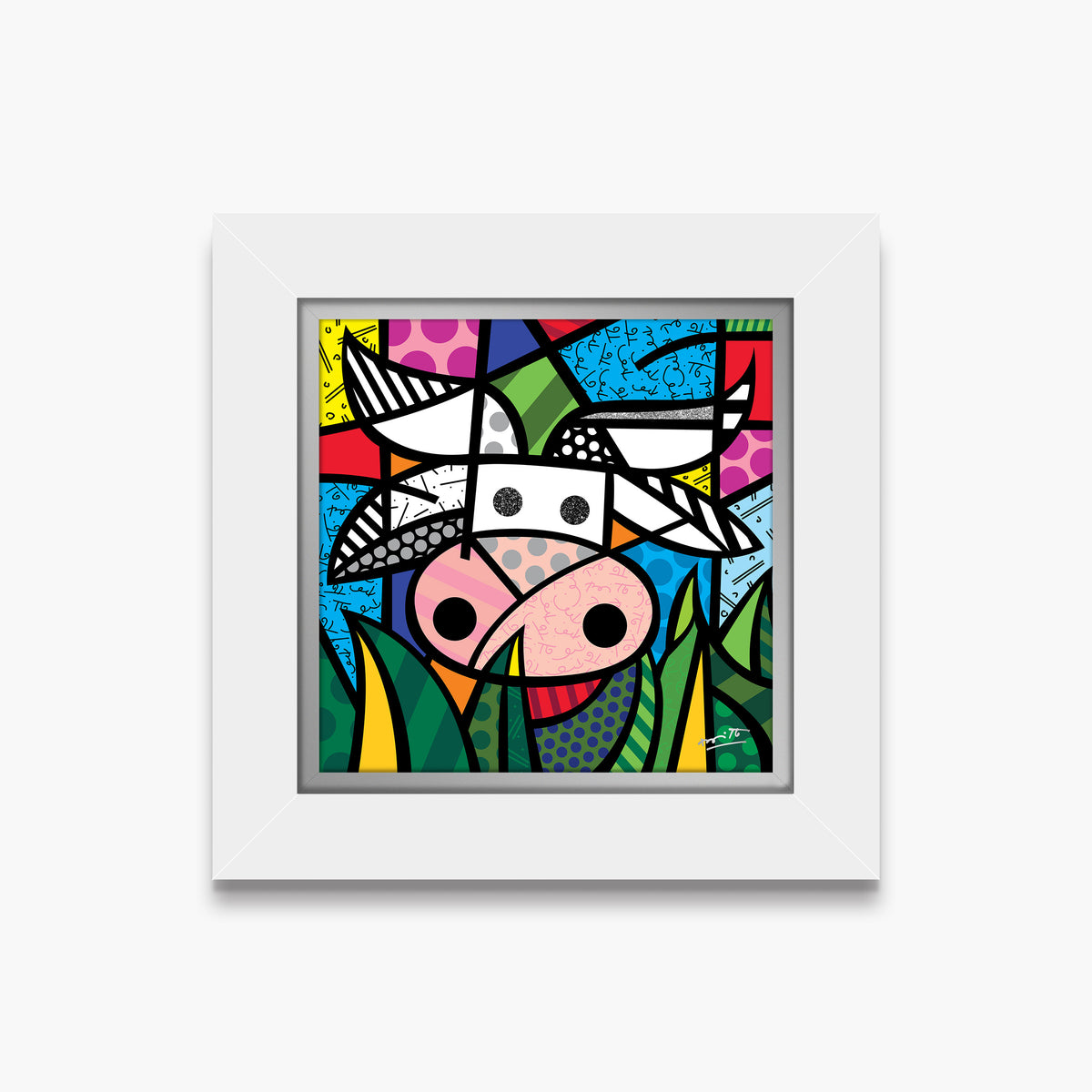 Romero Britto ranch limited edition print  contemporary pop art piece
