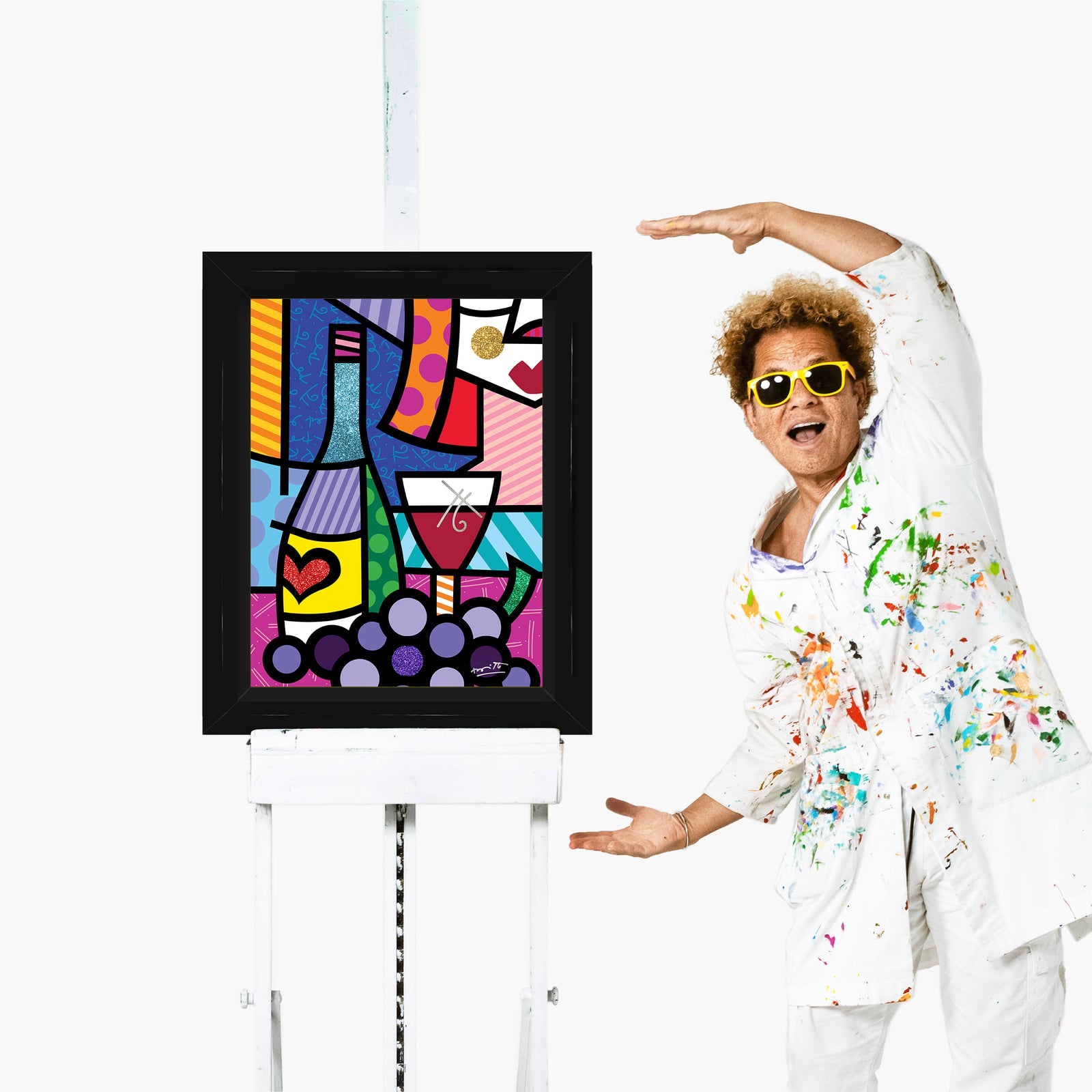 Romero Britto taste of love limited edition  colorful pop art design