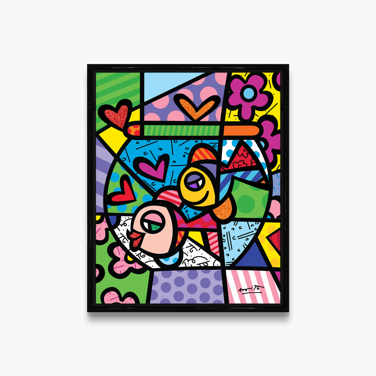 bowl of romance limited edition  artistic colorful design collectible
