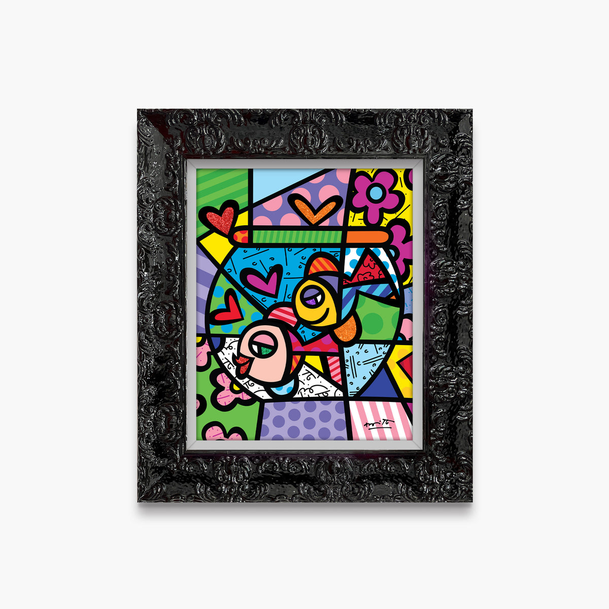 modern pop art bowl of romance limited edition  vibrant home decor