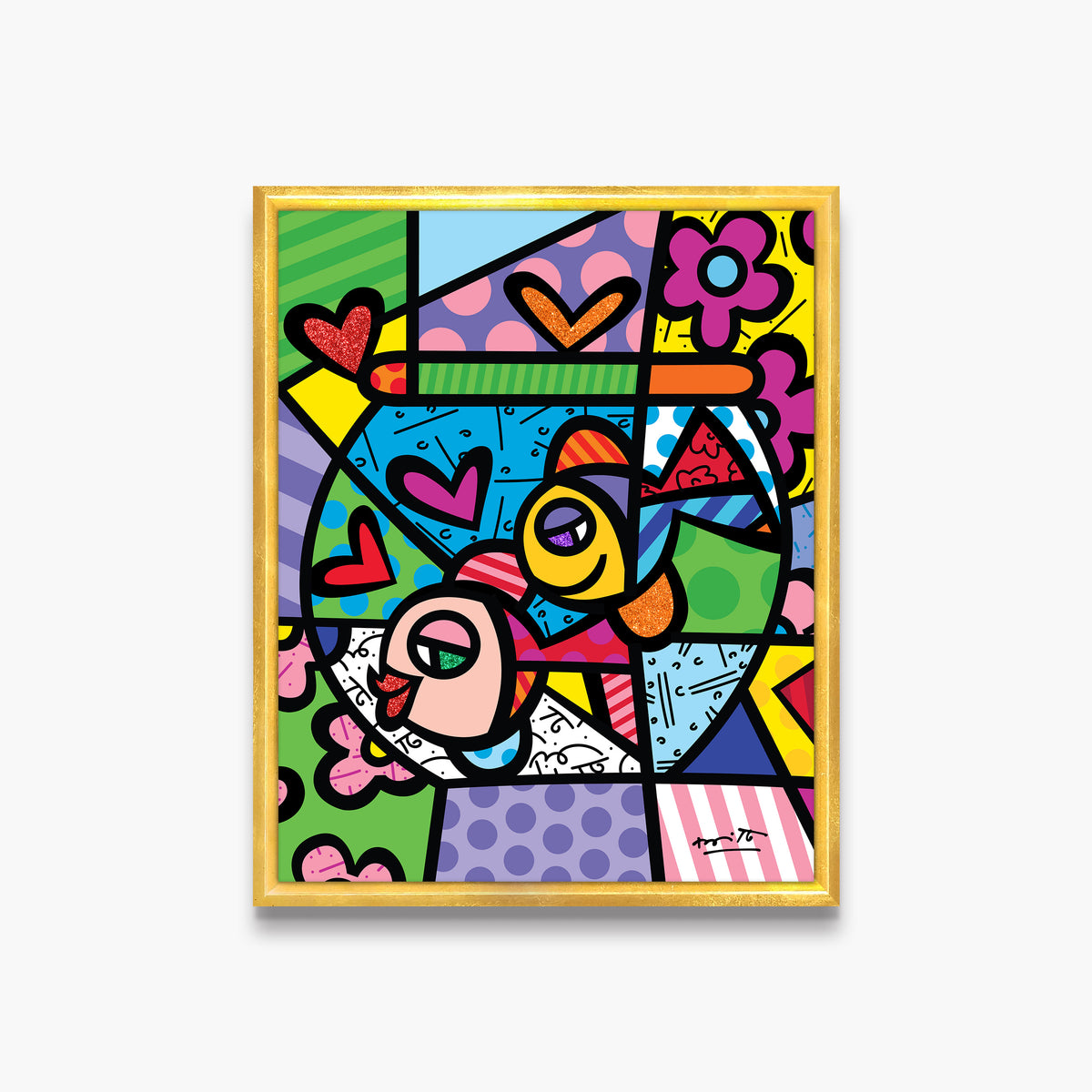 modern pop art bowl of romance limited edition  vibrant home decor