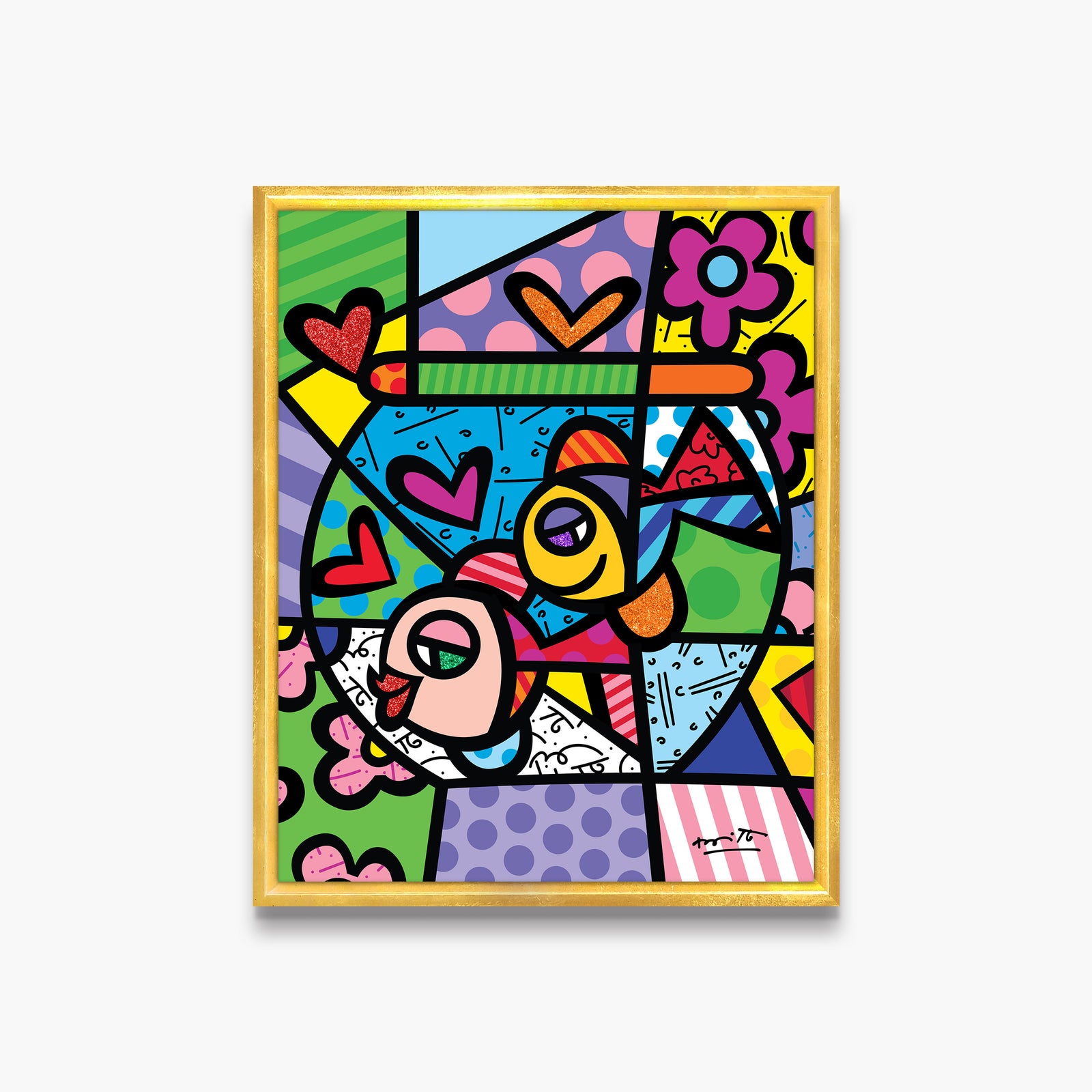 modern pop art bowl of romance limited edition  vibrant home decor