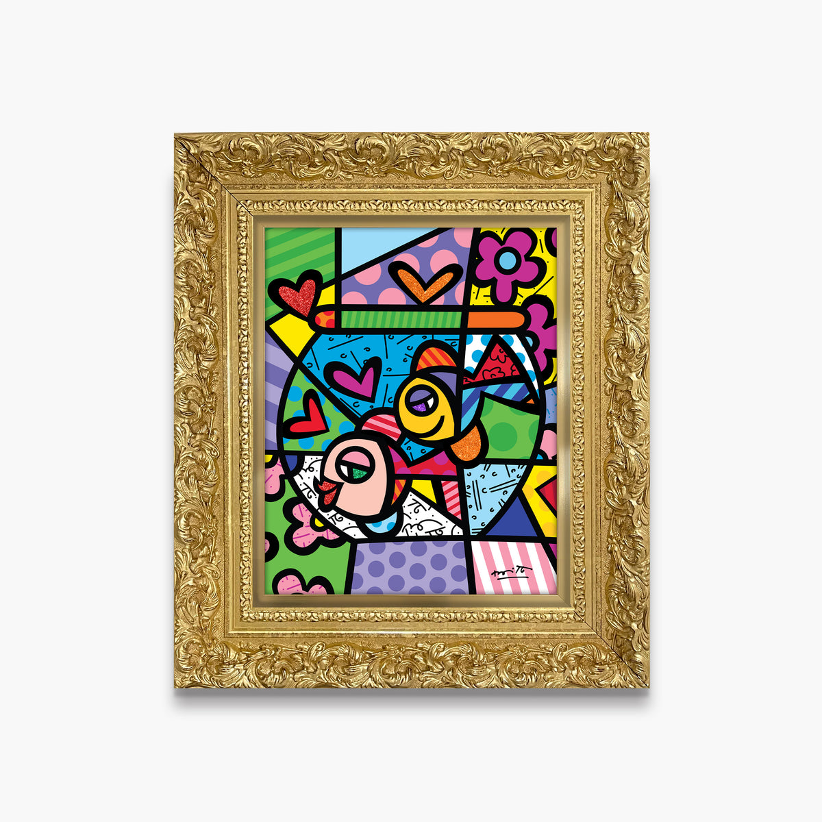 bowl of romance limited edition  artistic colorful design collectible