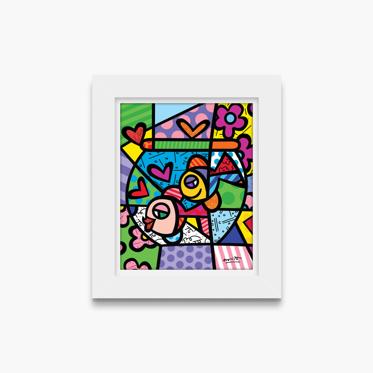 modern pop art bowl of romance limited edition  vibrant home decor