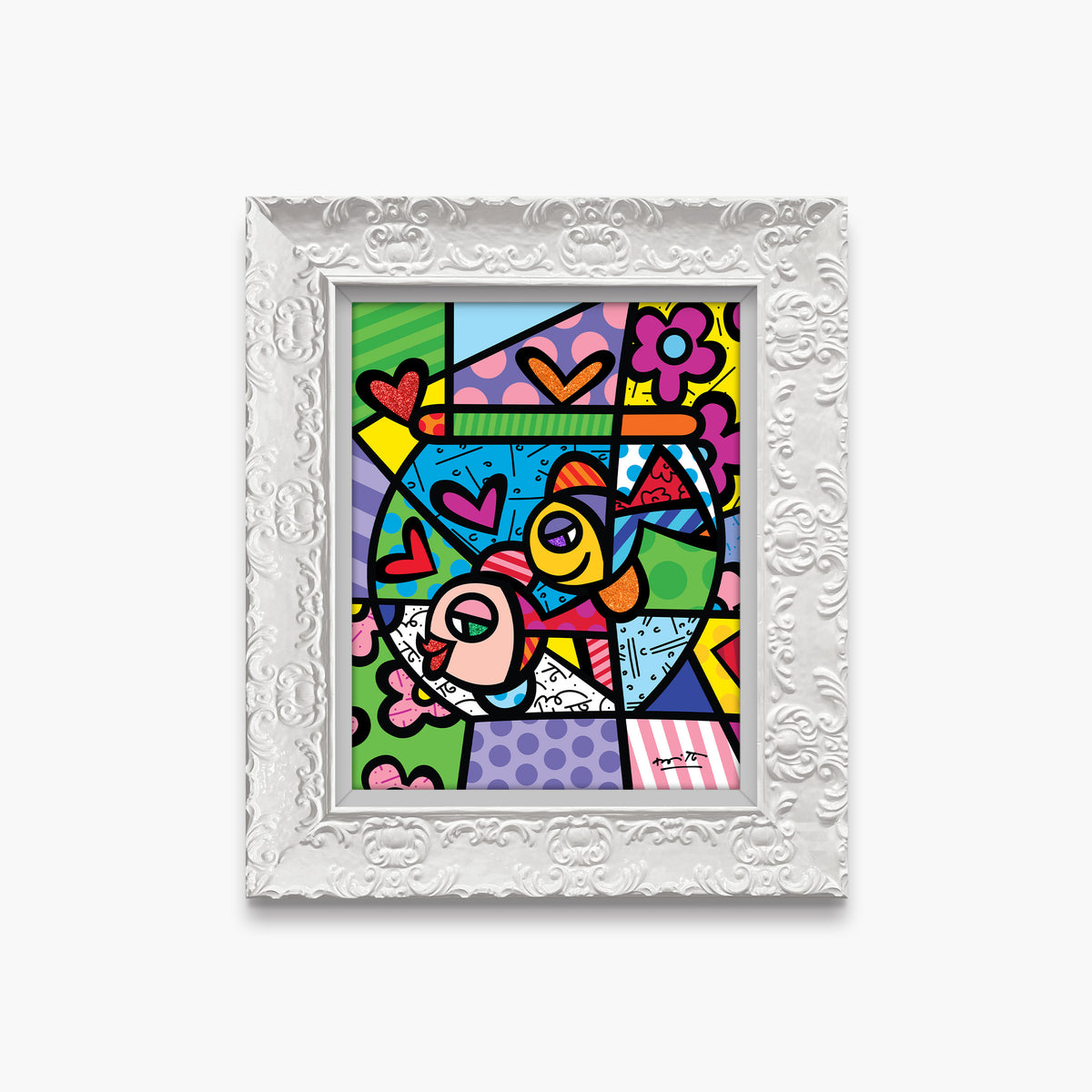 bowl of romance limited edition  artistic colorful design collectible