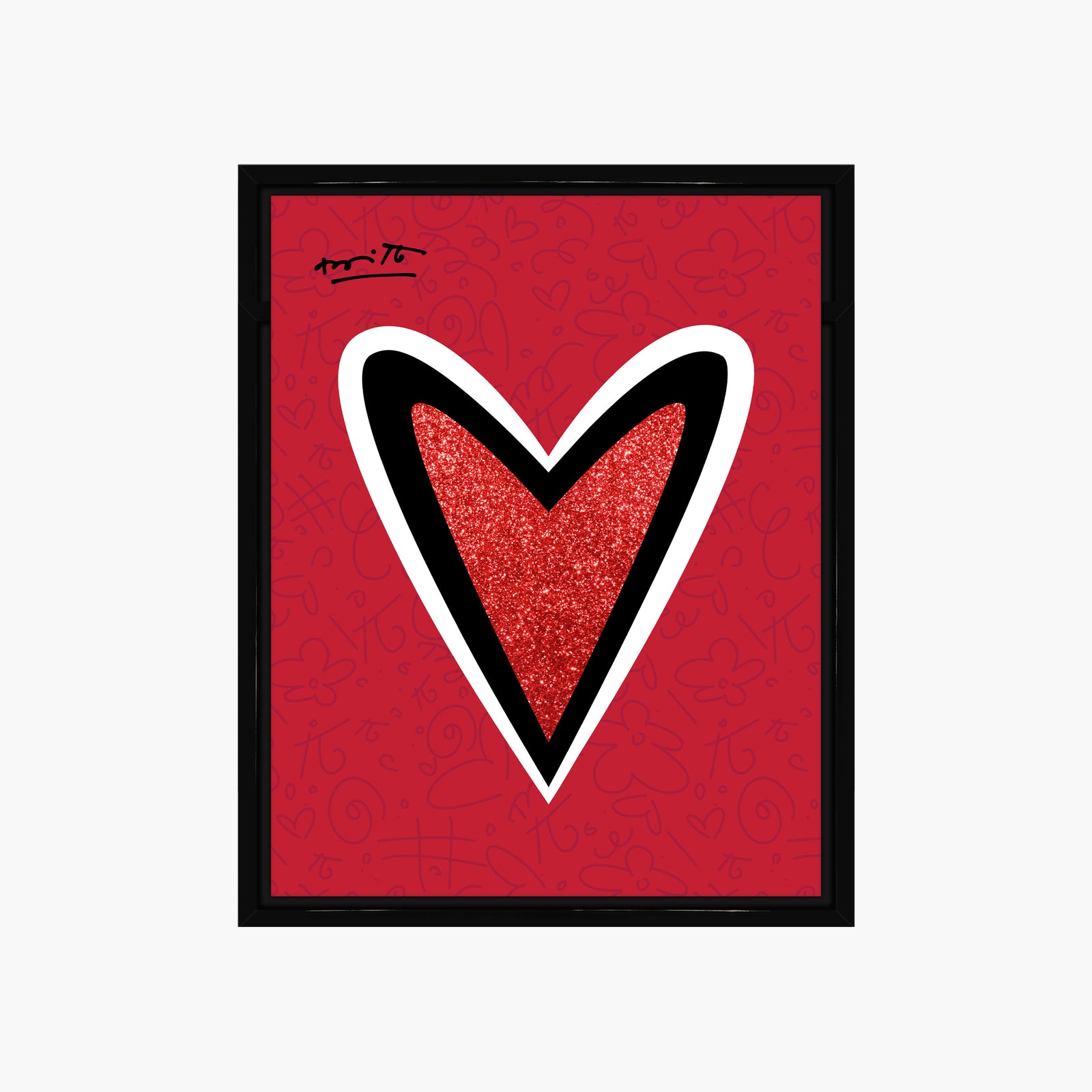 modern pop art just love me limited edition  vibrant home decor
