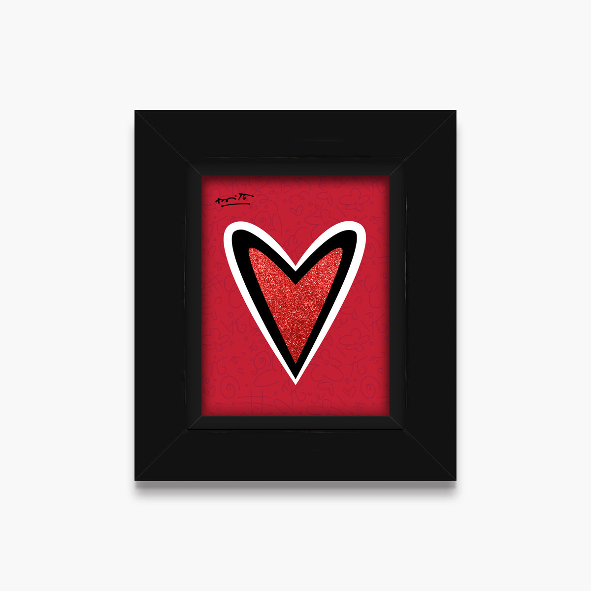 Romero Britto just love me limited edition  colorful pop art design