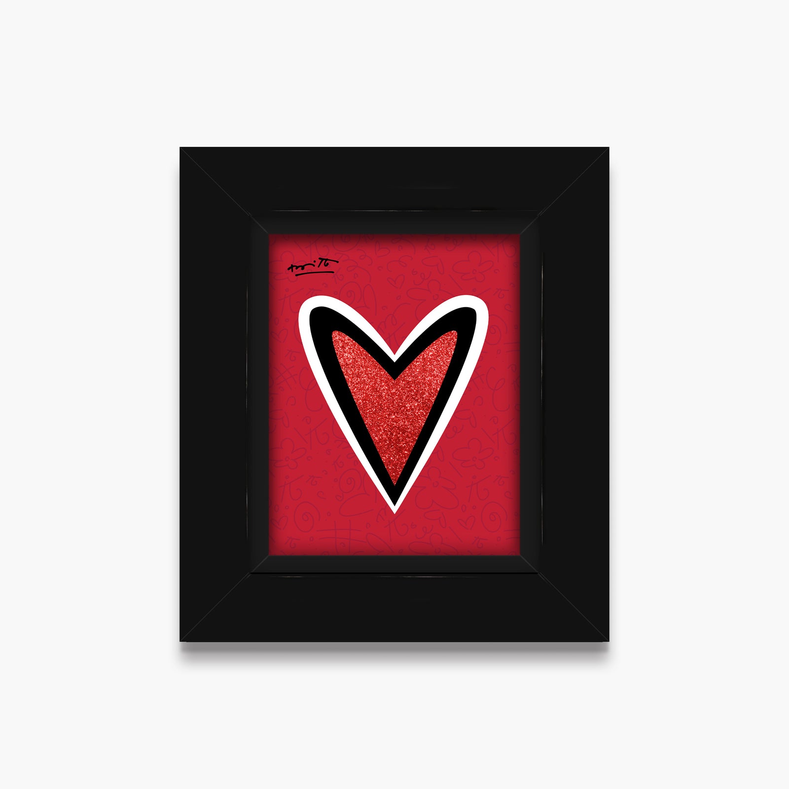 Romero Britto just love me limited edition  colorful pop art design