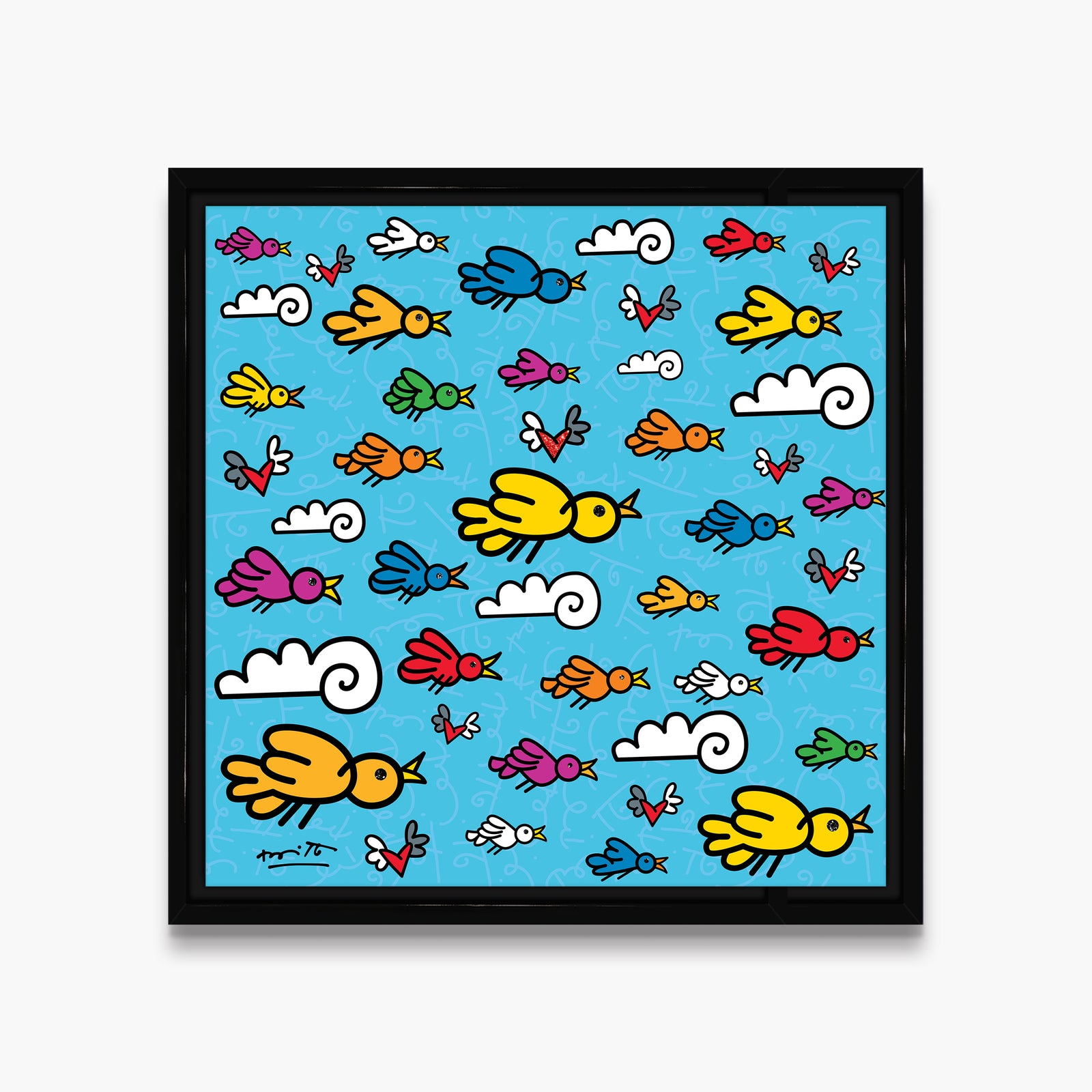 the flock limited edition print  colorful decorative collectible gift idea