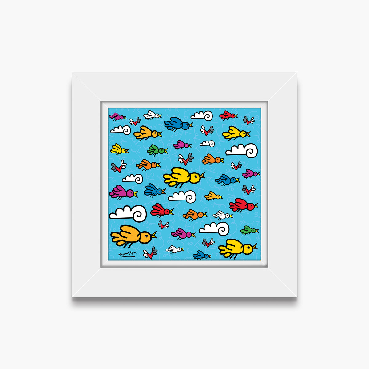 the flock limited edition print  colorful decorative collectible gift idea