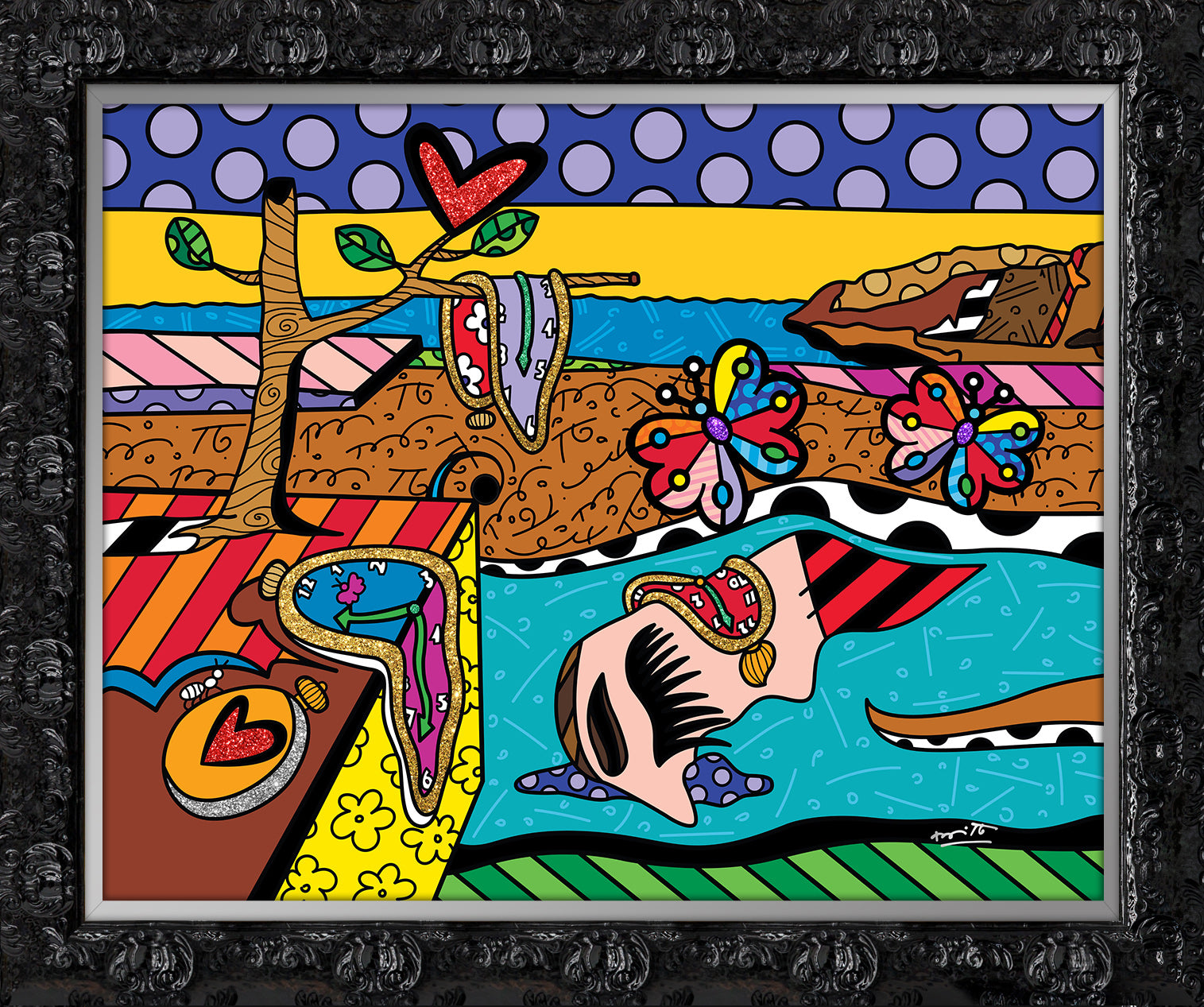 modern pop art surreal love limited edition print  vibrant home decor