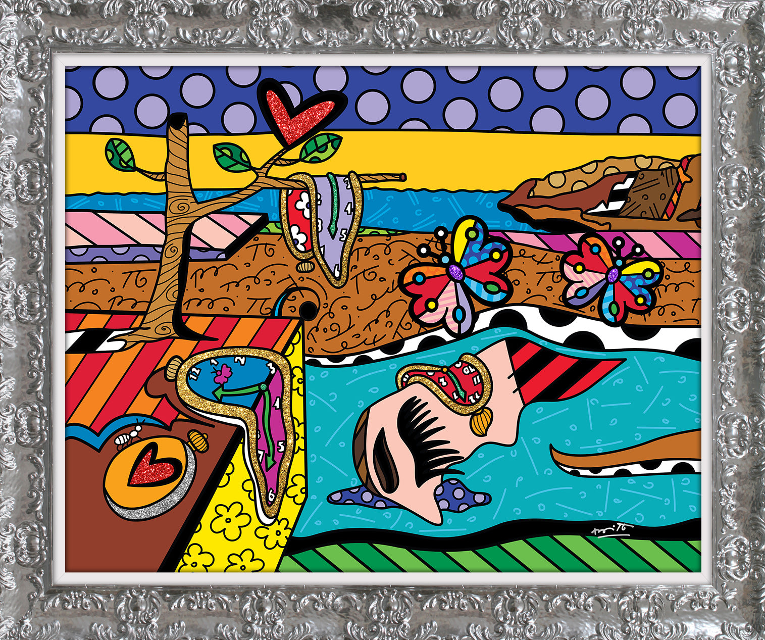 modern pop art surreal love limited edition print  vibrant home decor