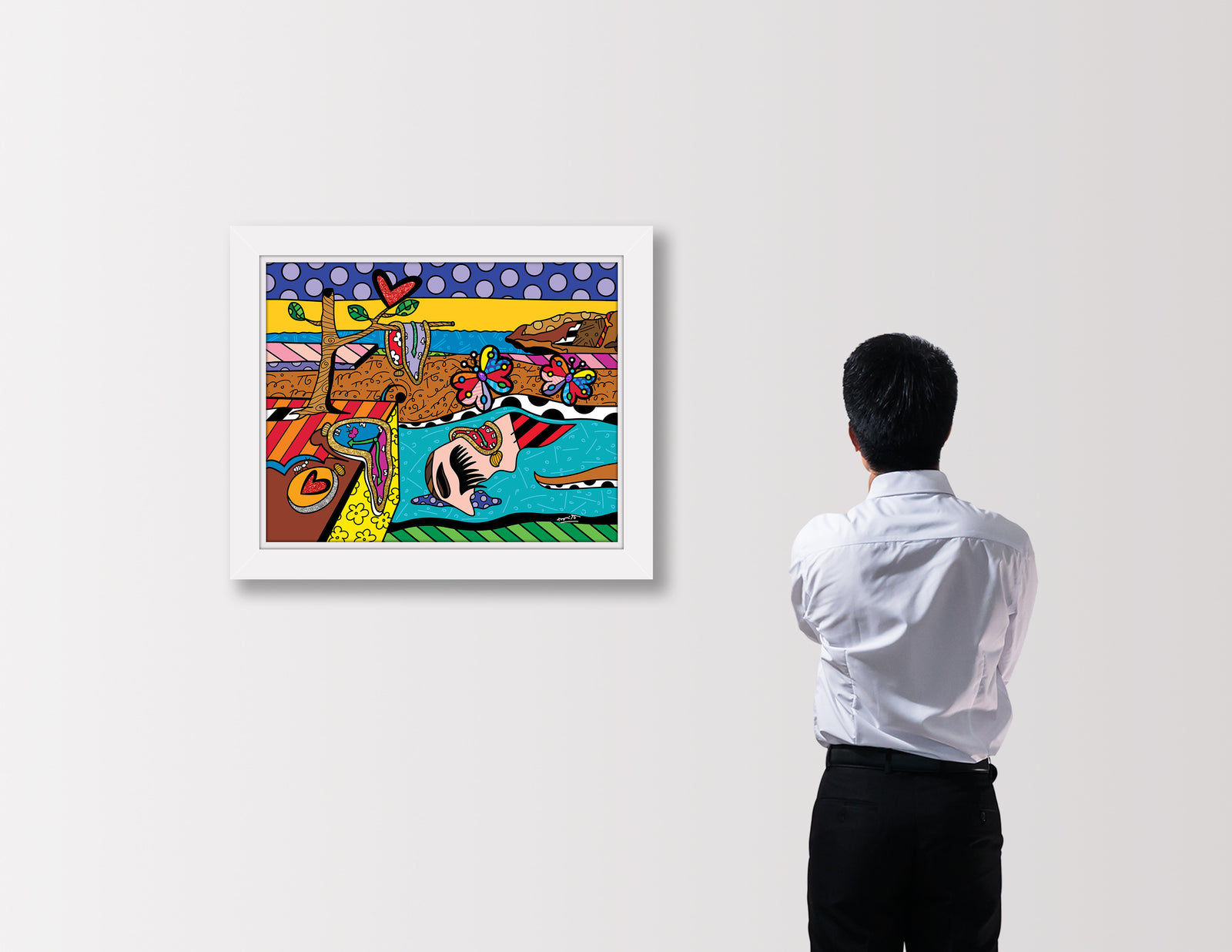 modern pop art surreal love limited edition print  vibrant home decor