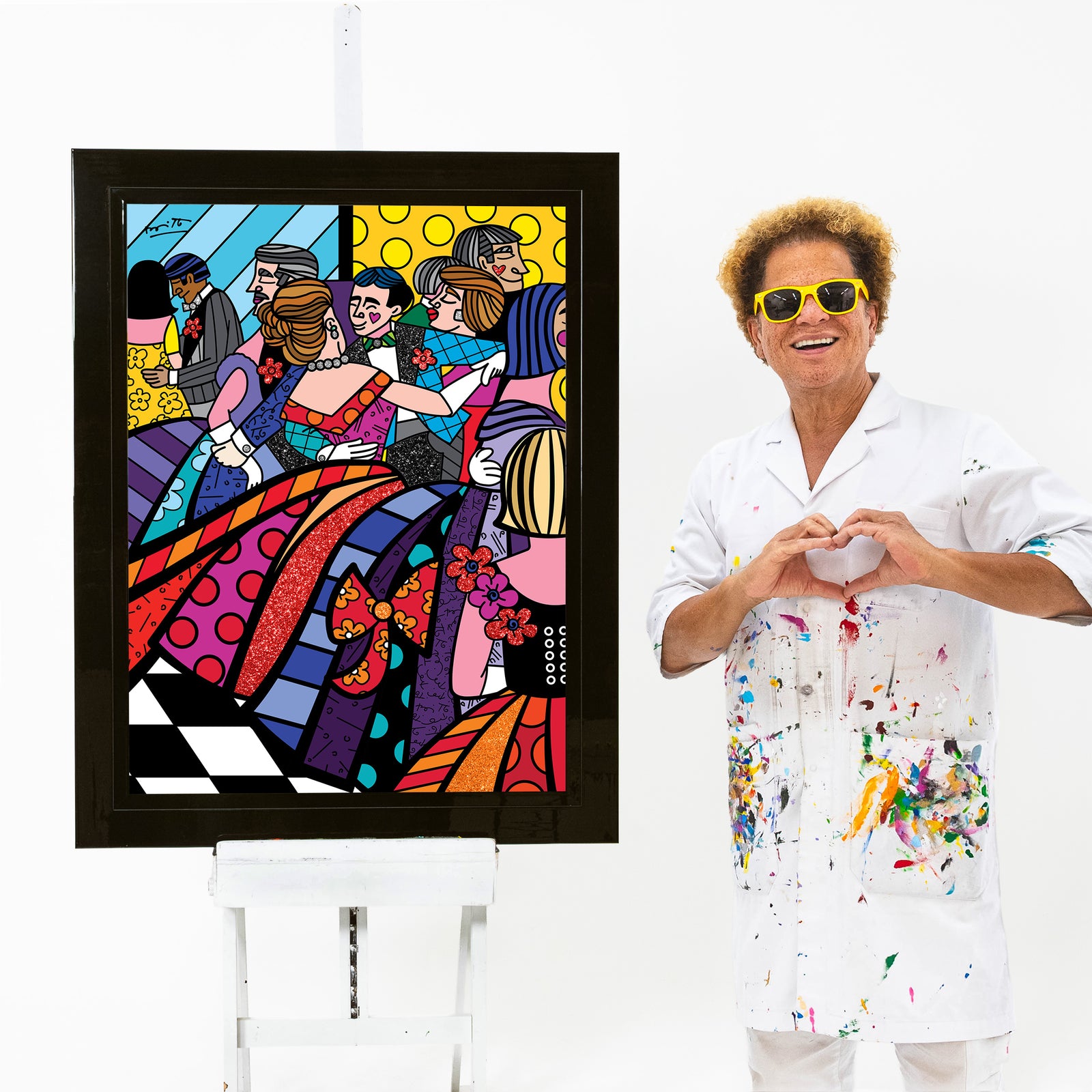 Romero Britto 1948 met ball limited edition  colorful pop art design