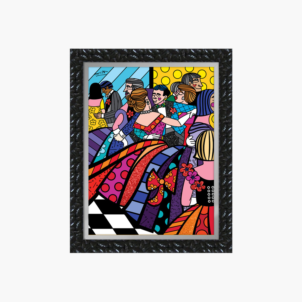 Romero Britto 1948 met ball limited edition  contemporary pop art piece