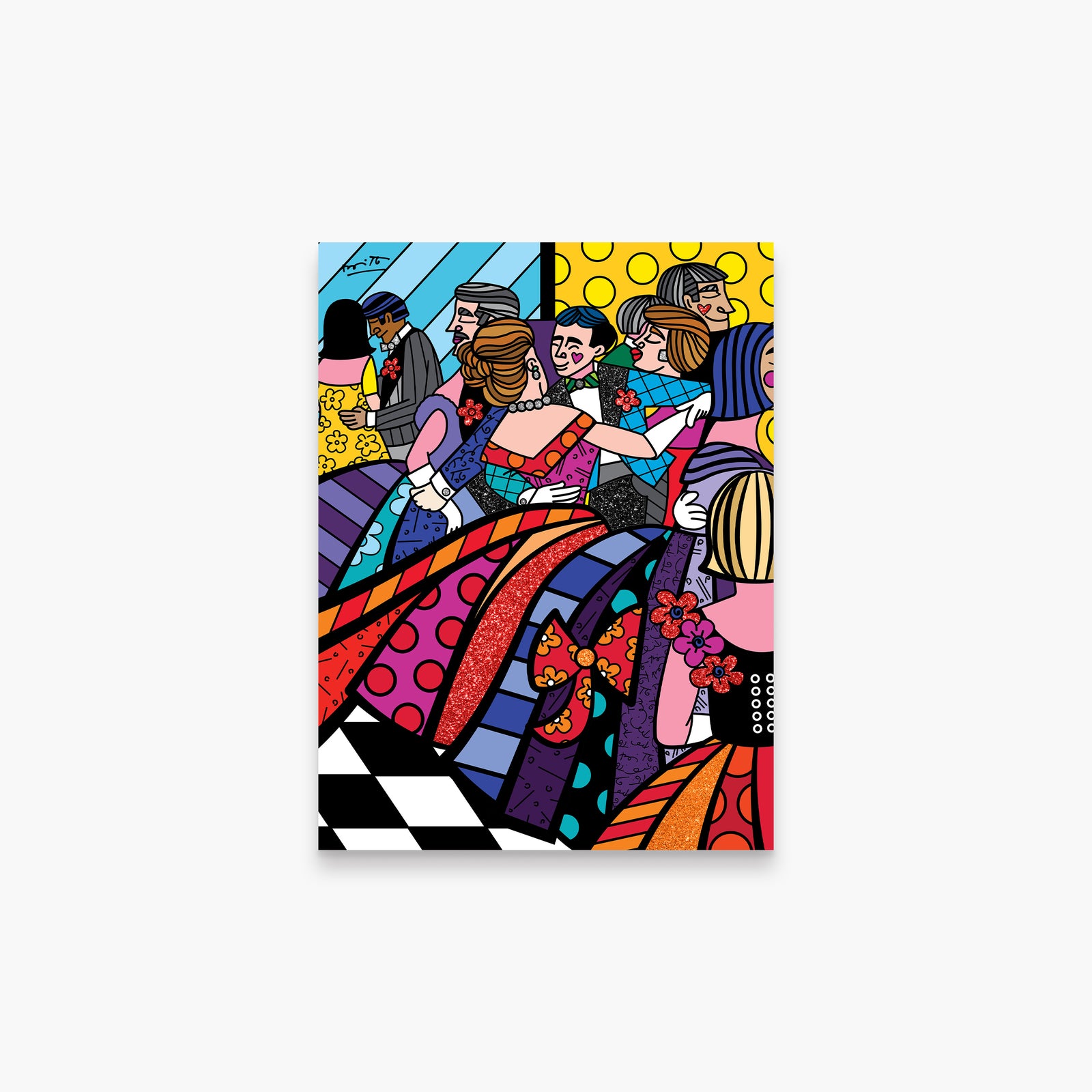 Romero Britto 1948 met ball limited edition  colorful pop art design