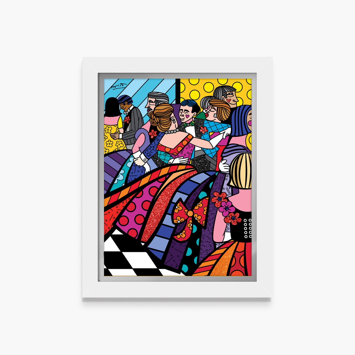 Romero Britto 1948 met ball limited edition  contemporary pop art piece
