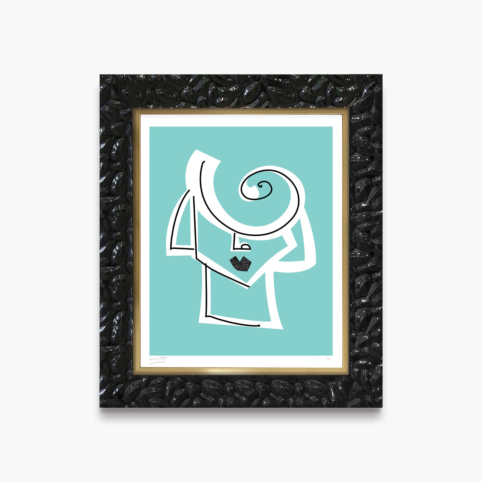 modern pop art tiffanys limited edition print  vibrant home decor