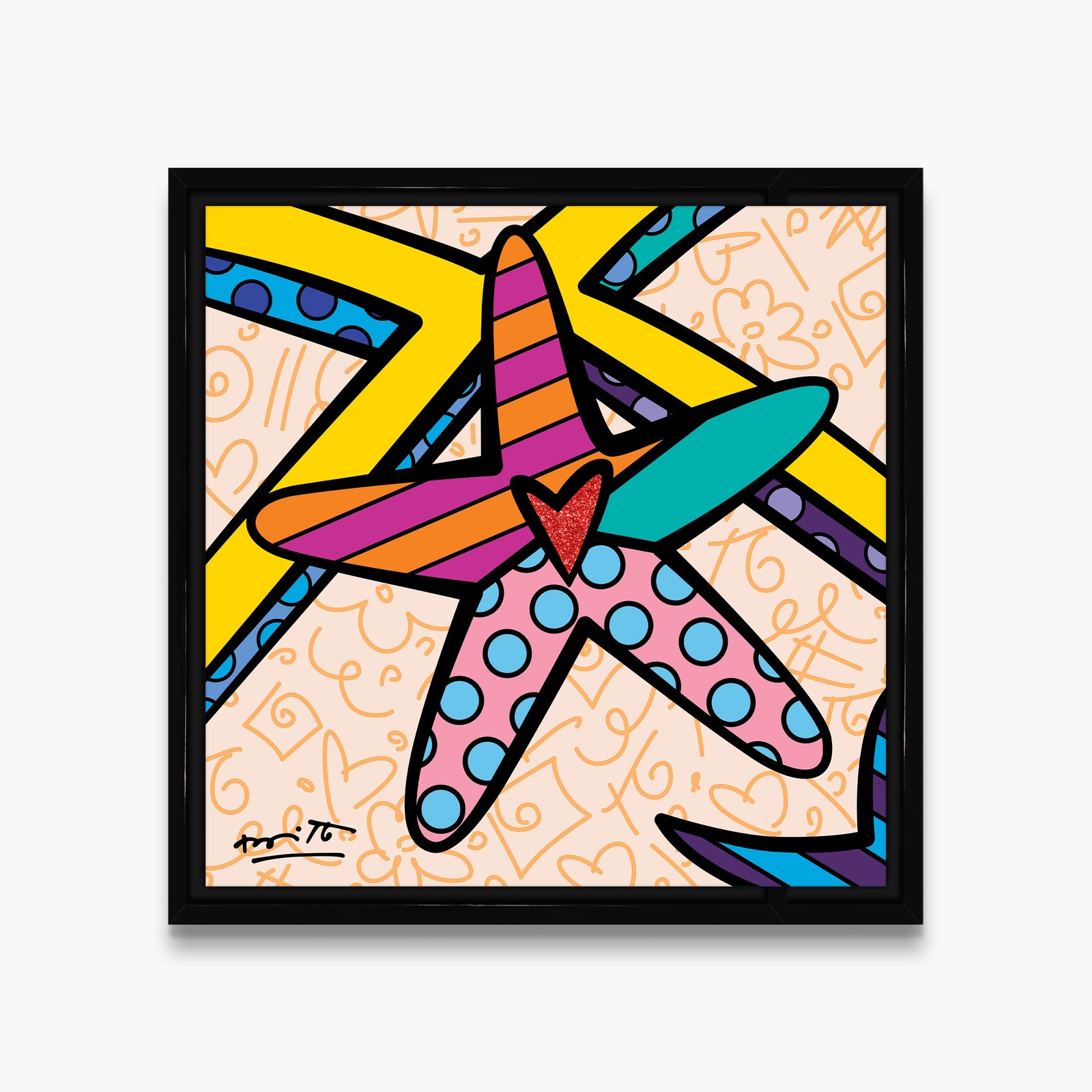 modern pop art sunny isles starfish limited edition  vibrant home decor