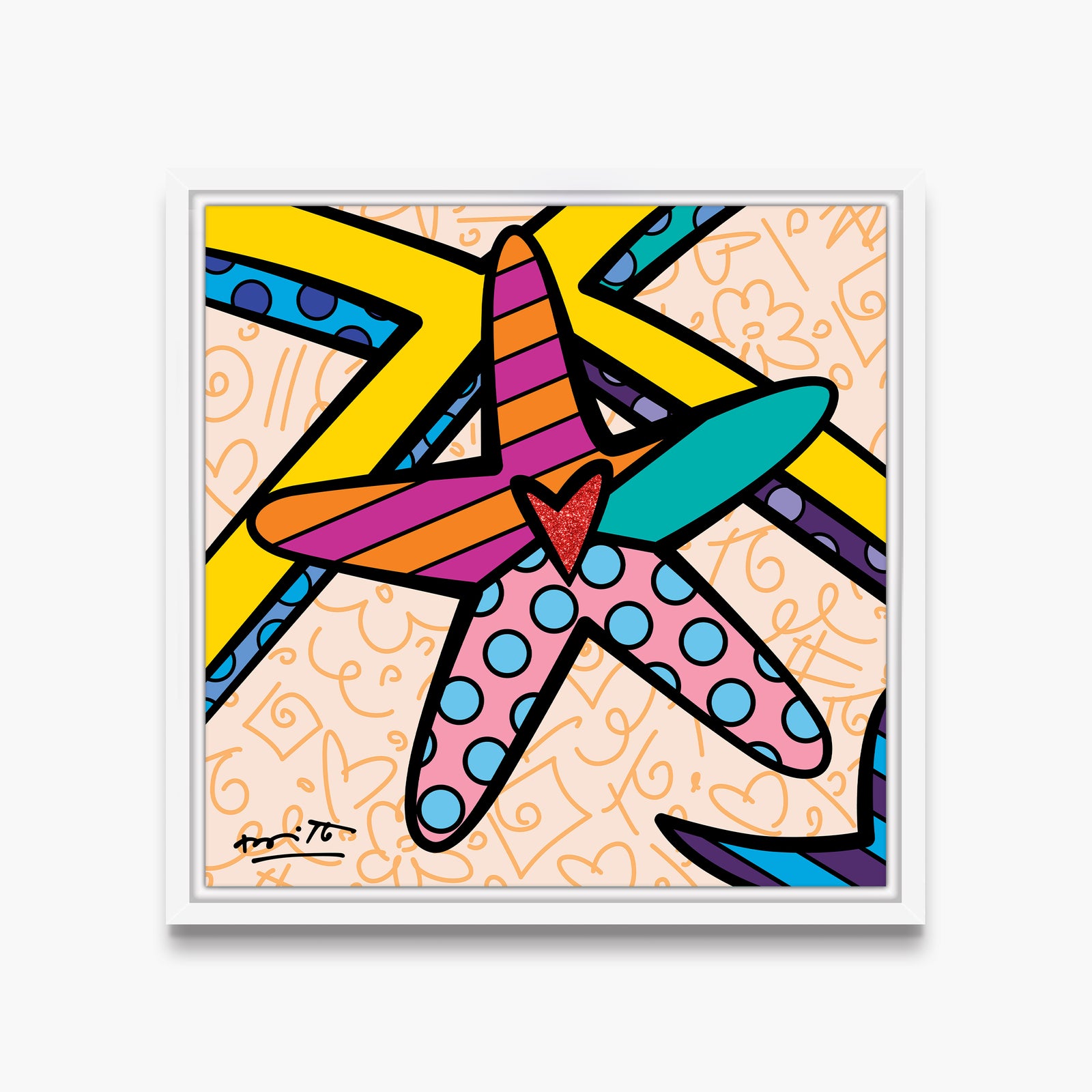 sunny isles starfish limited edition  artistic colorful design collectible
