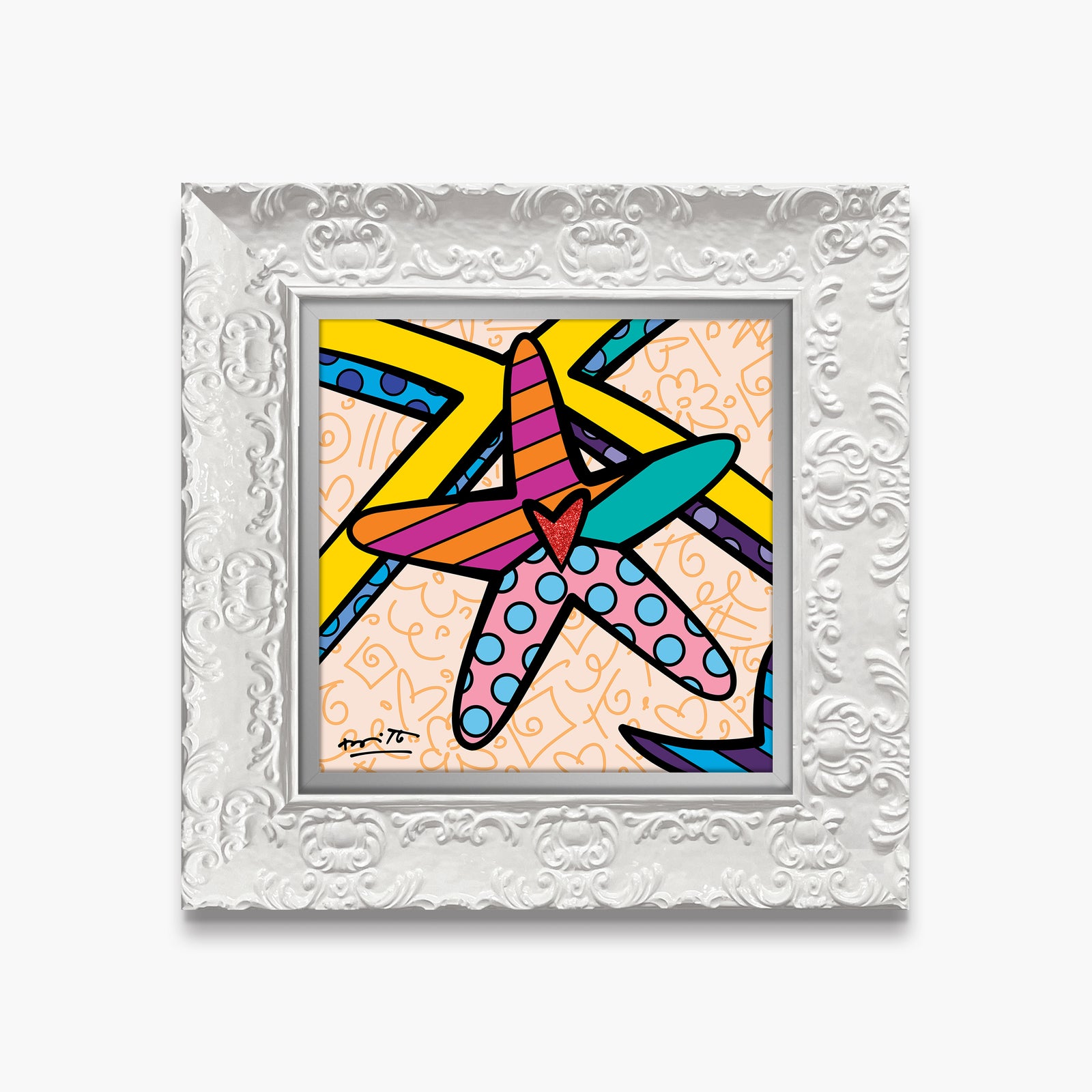 sunny isles starfish limited edition  artistic colorful design collectible
