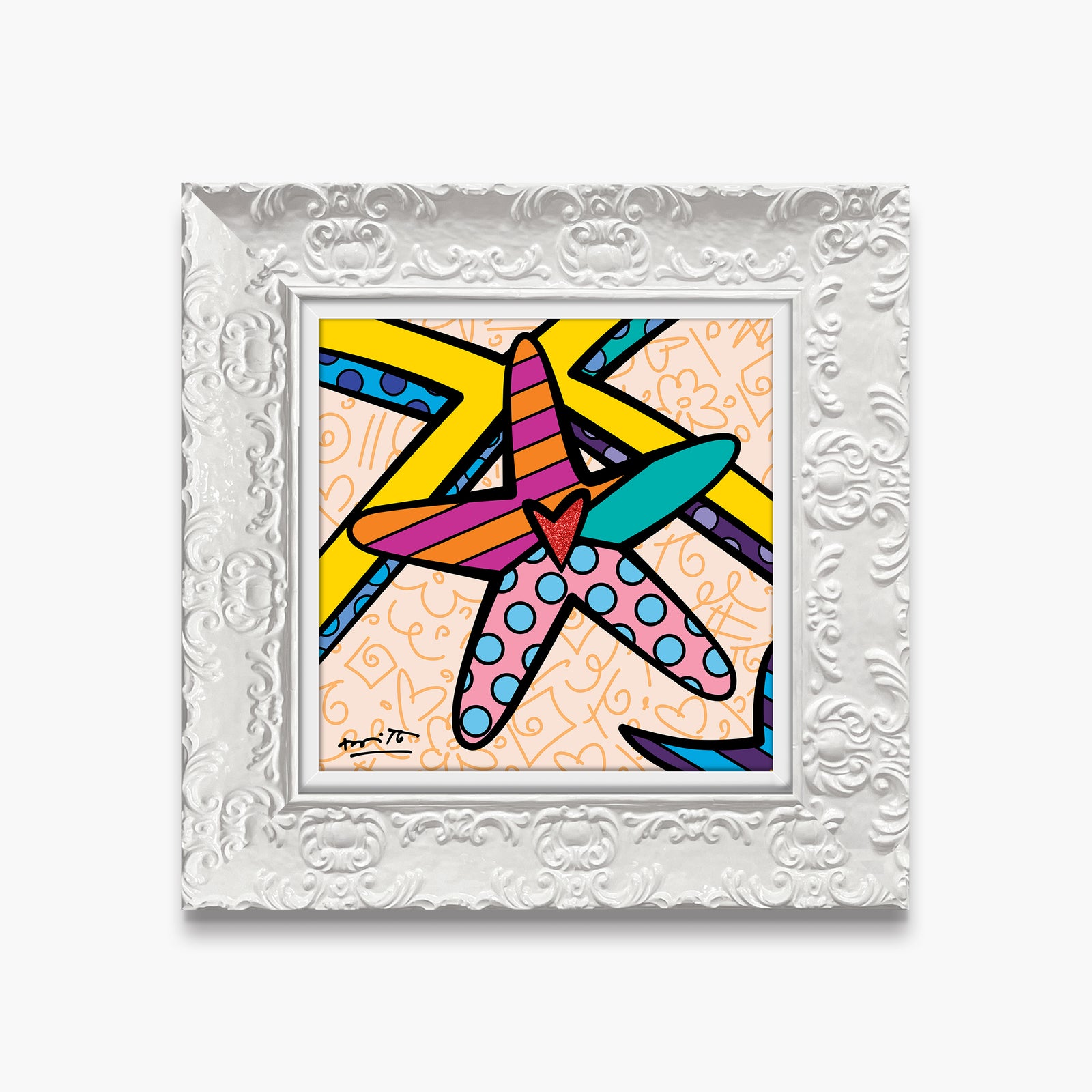 modern pop art sunny isles starfish limited edition  vibrant home decor