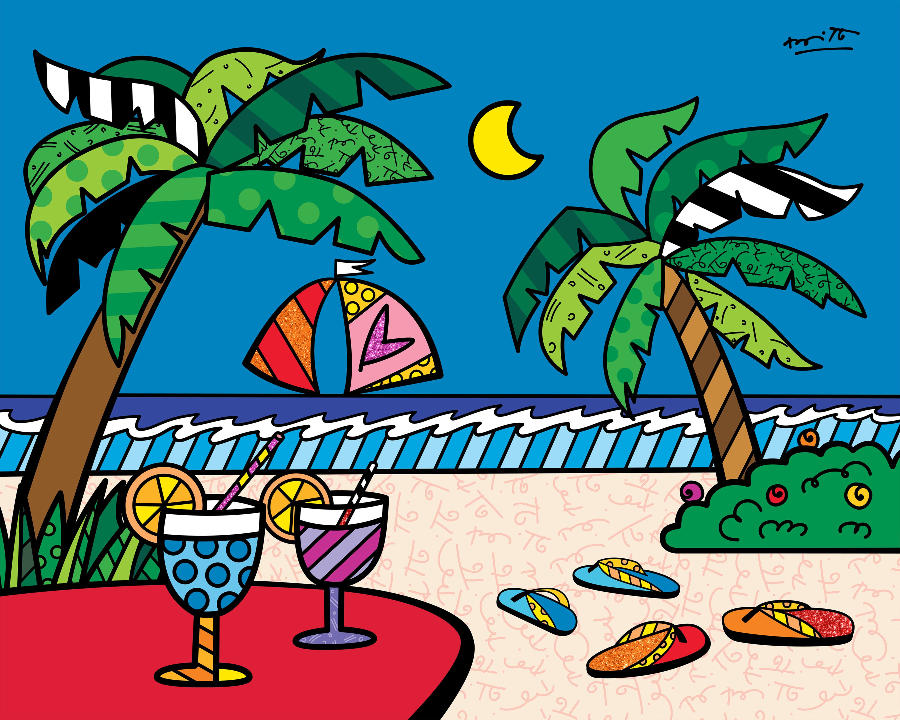 EVENING BEACH - Limited Edition Print – Shop Britto