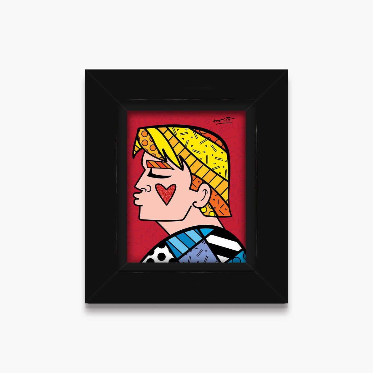 Romero Britto just love me limited edition  colorful pop art design