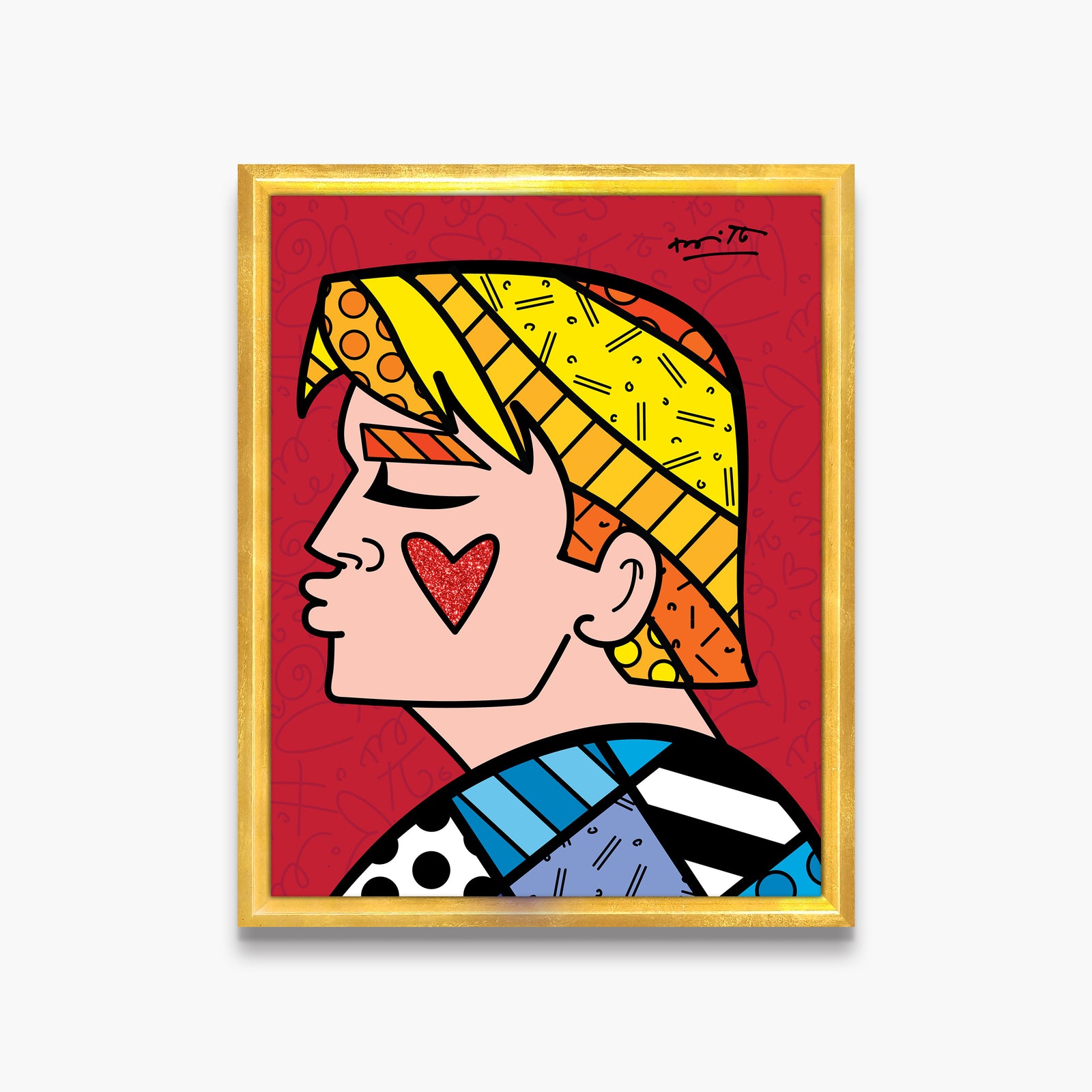 modern pop art just love me limited edition  vibrant home decor