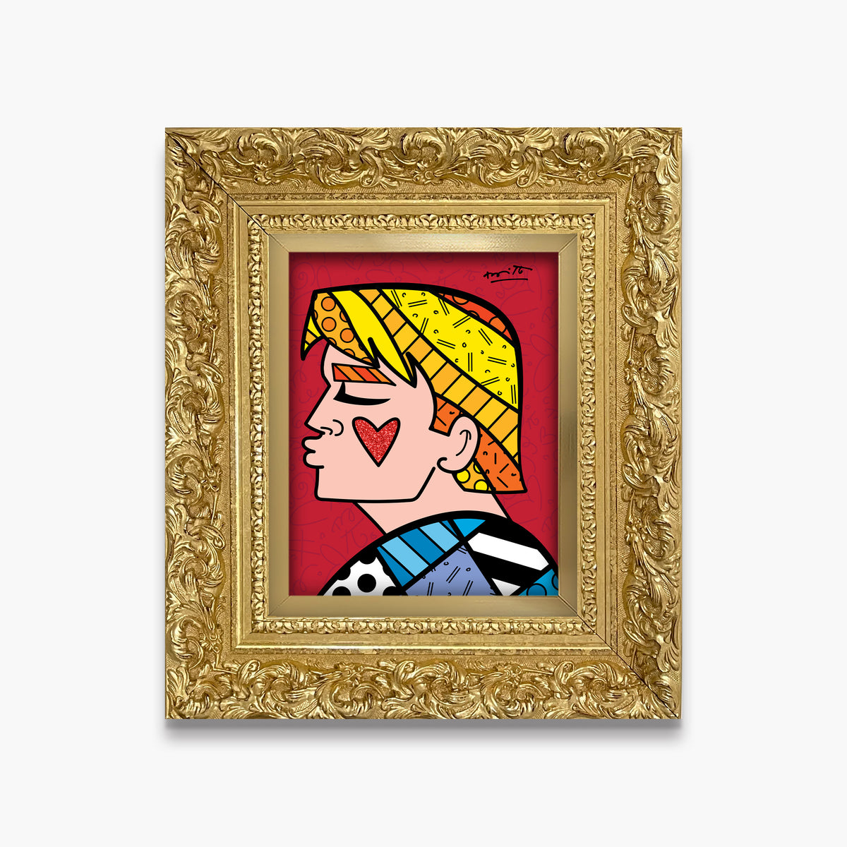 Romero Britto just love me limited edition  colorful pop art design
