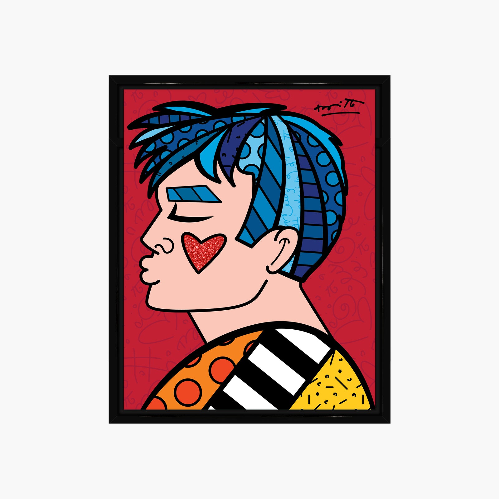 modern pop art just love me limited edition  vibrant home decor
