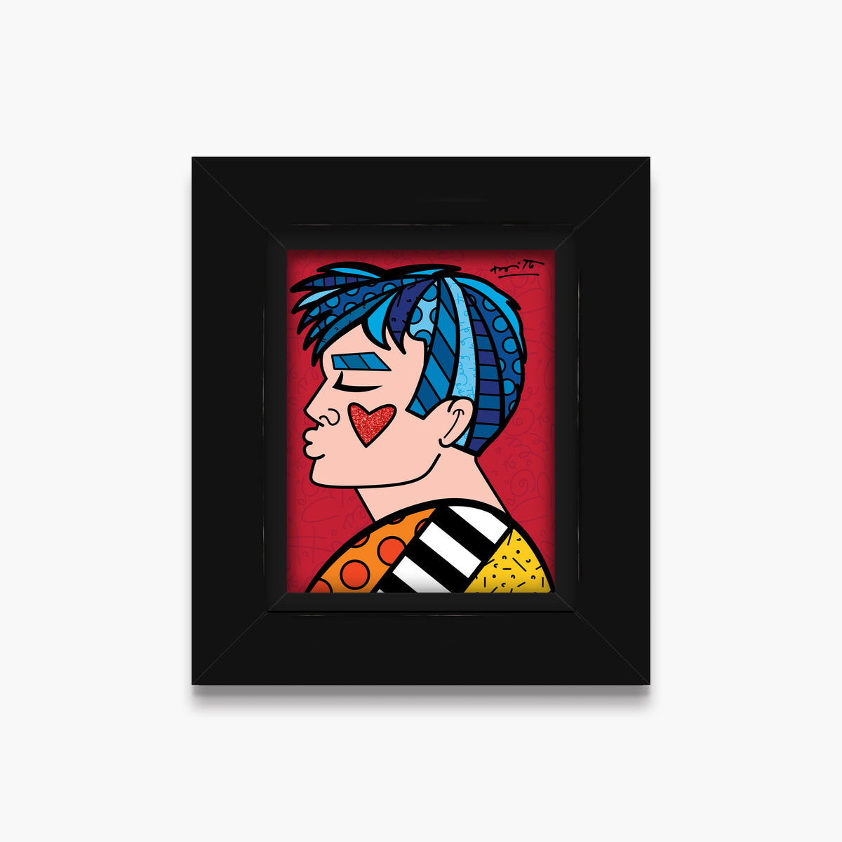 Romero Britto just love me limited edition  colorful pop art design