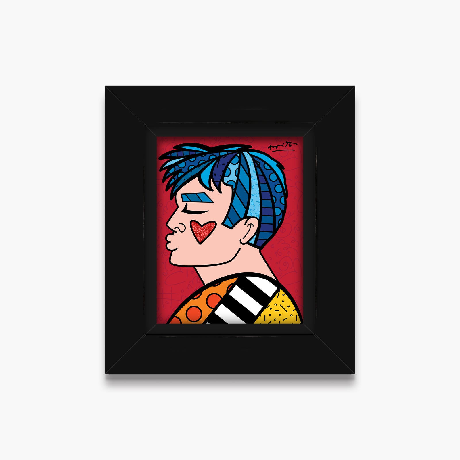 Romero Britto just love me limited edition  colorful pop art design