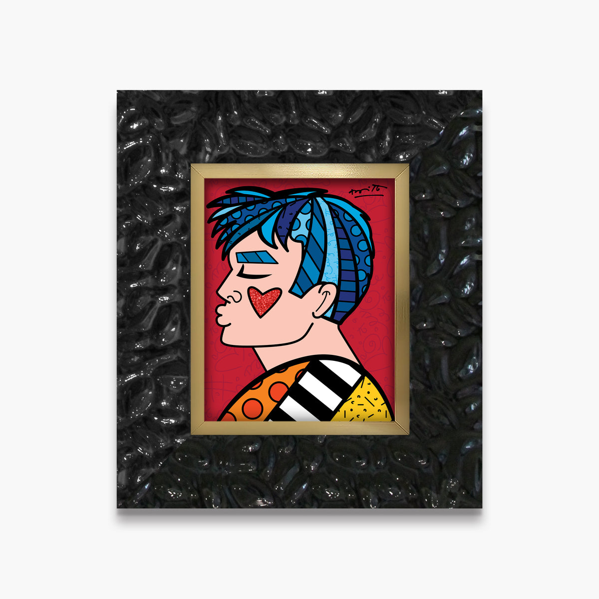 Romero Britto just love me limited edition  colorful pop art design