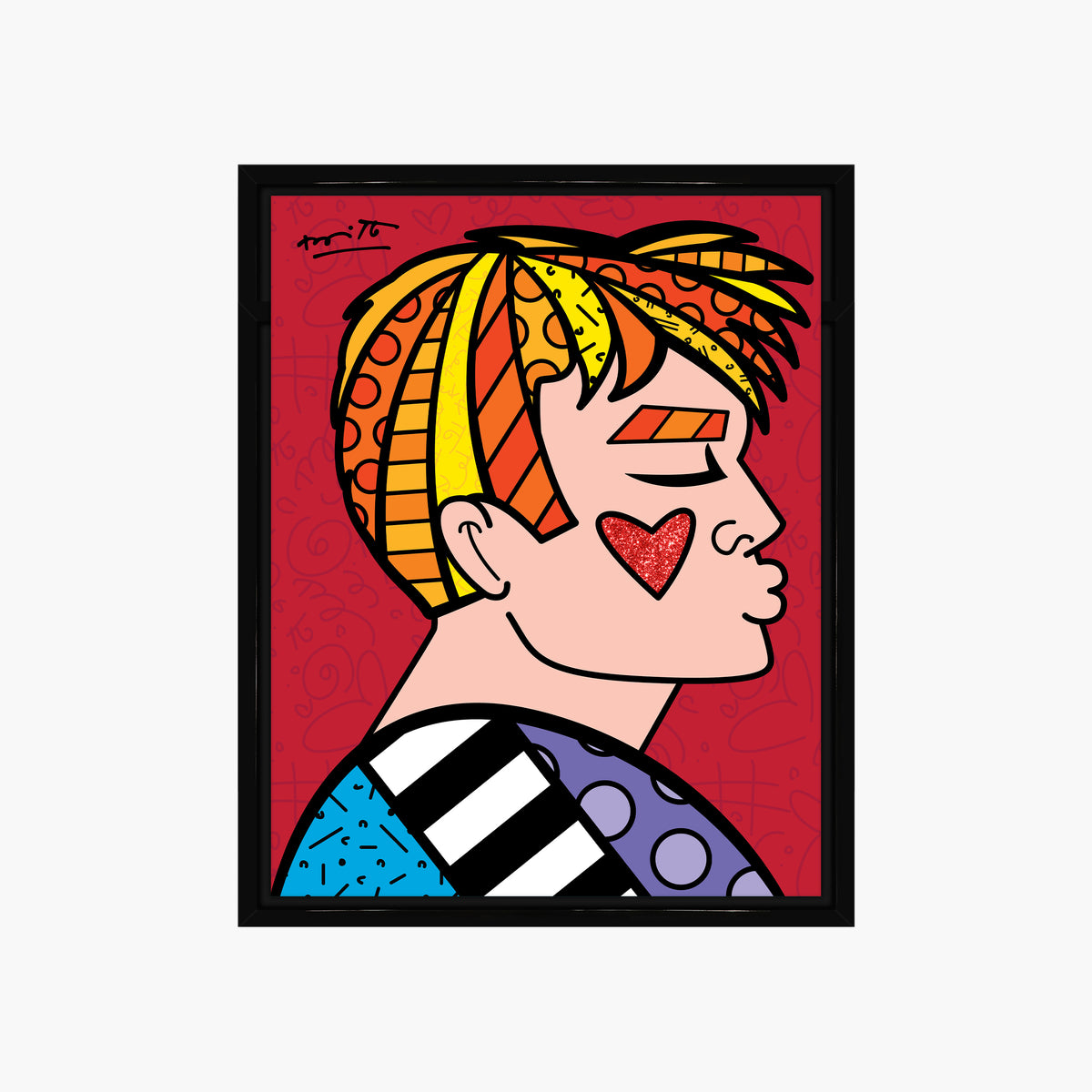 modern pop art just love me limited edition  vibrant home decor