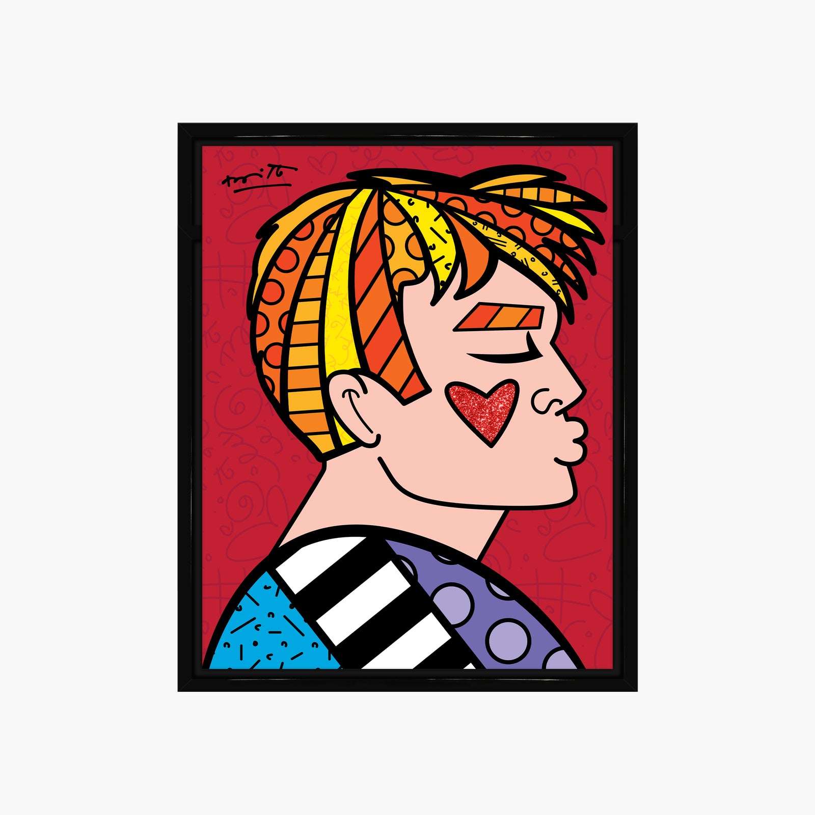 modern pop art just love me limited edition  vibrant home decor