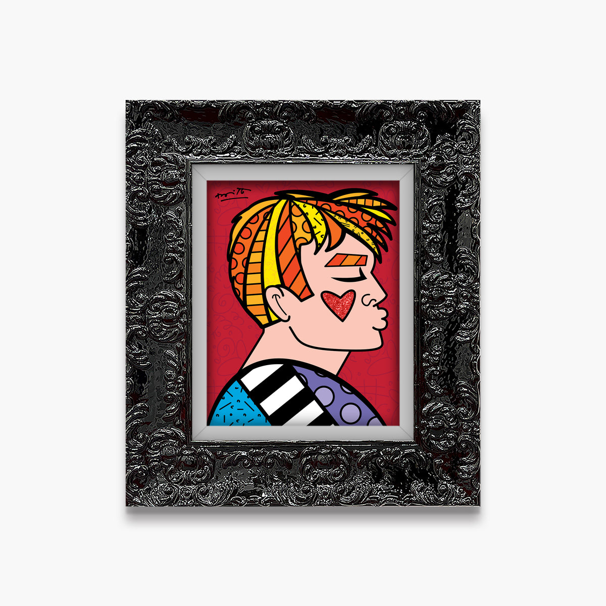 Romero Britto just love me limited edition  colorful pop art design