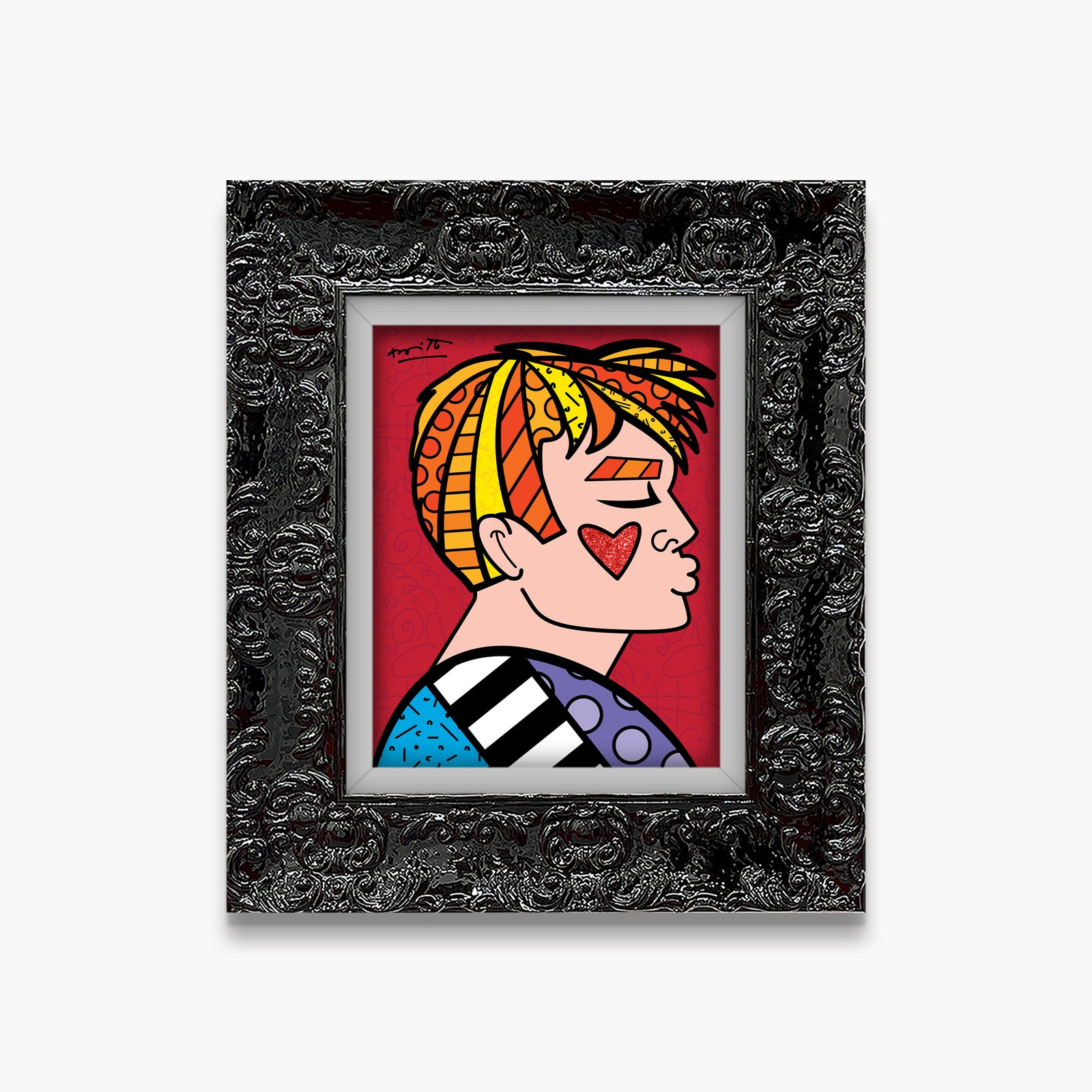 Romero Britto just love me limited edition  colorful pop art design