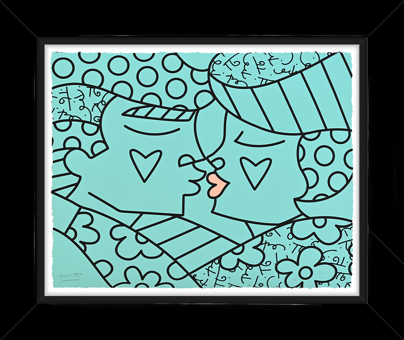 Romero Britto eternal limited edition print  contemporary pop art piece