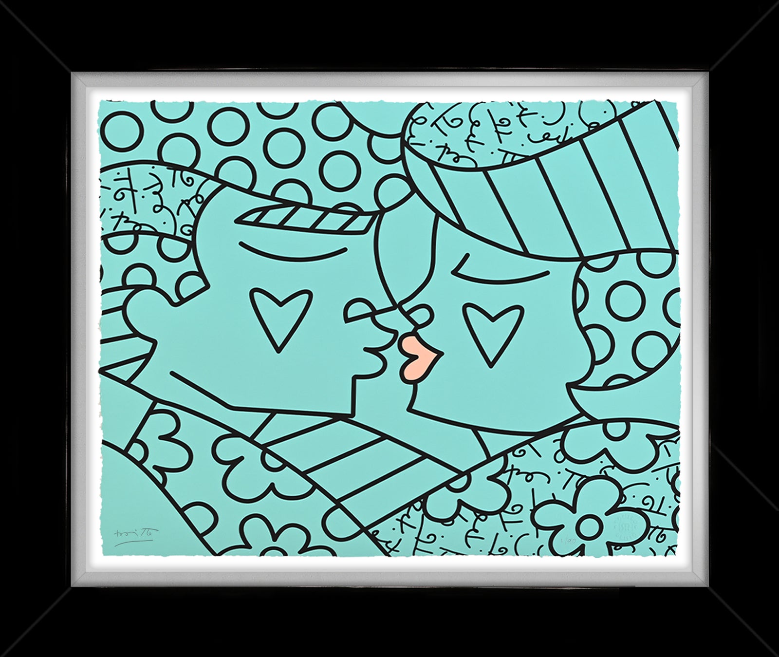 Romero Britto eternal limited edition print  colorful pop art design