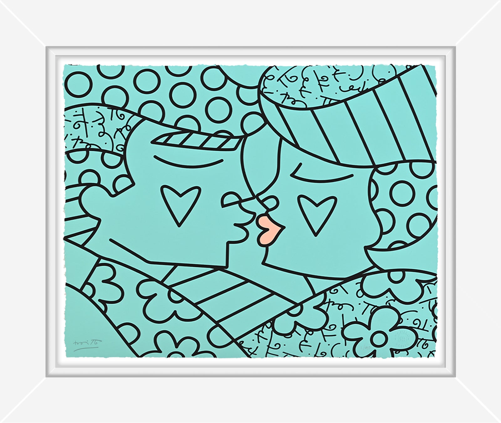 Romero Britto eternal limited edition print  contemporary pop art piece