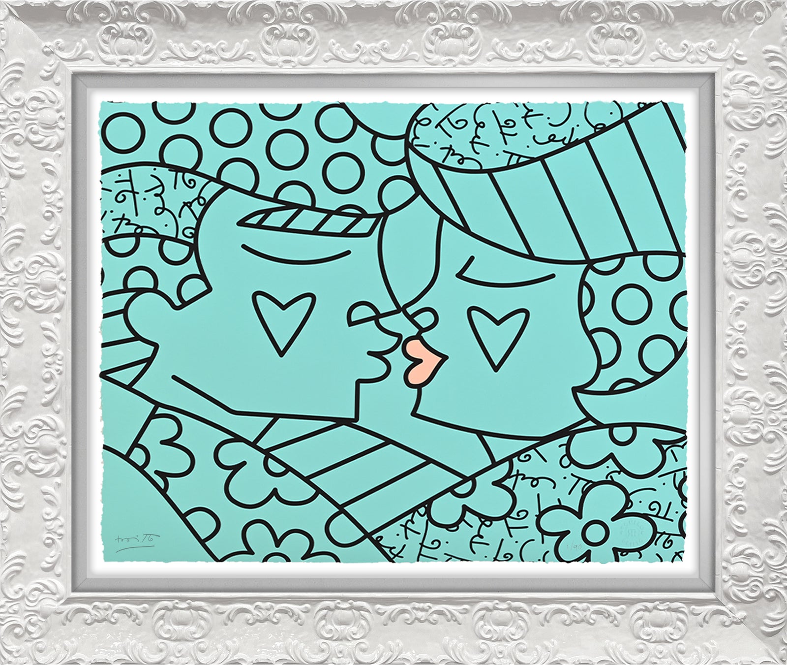 Romero Britto eternal limited edition print  colorful pop art design