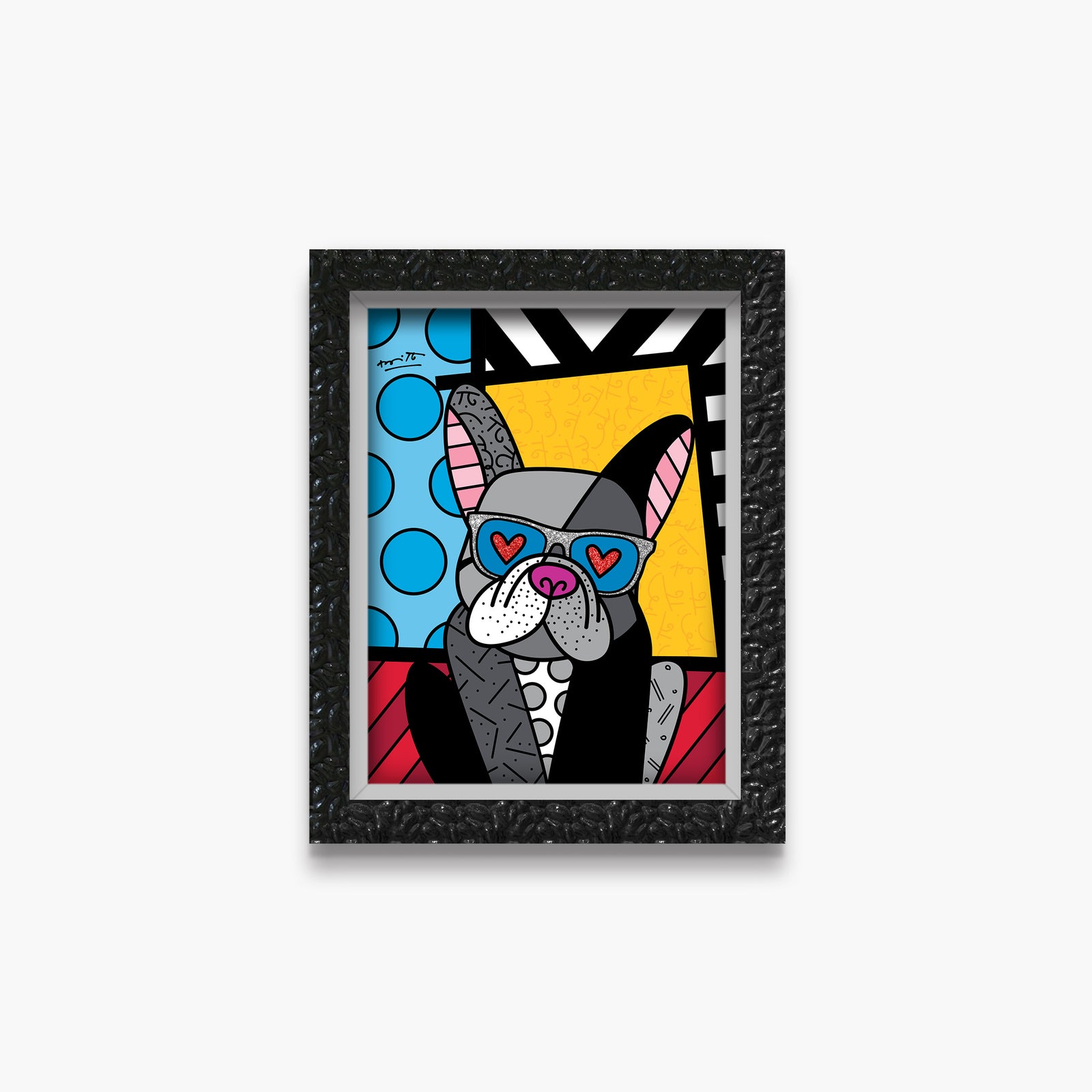 modern pop art lovable french limited edition print  vibrant home decor
