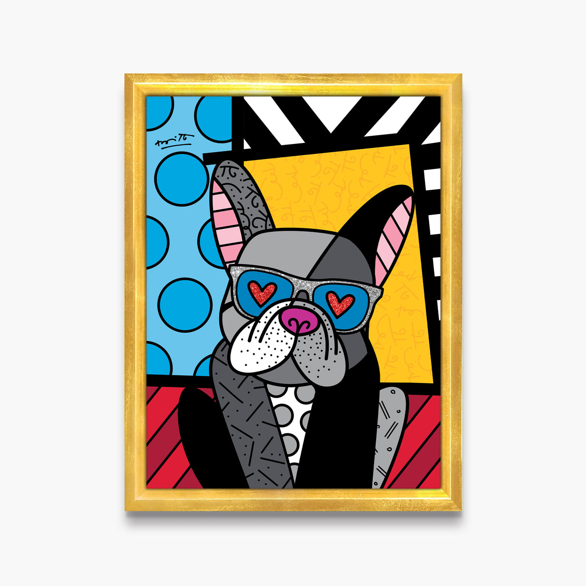 lovable french limited edition print  artistic colorful design collectible