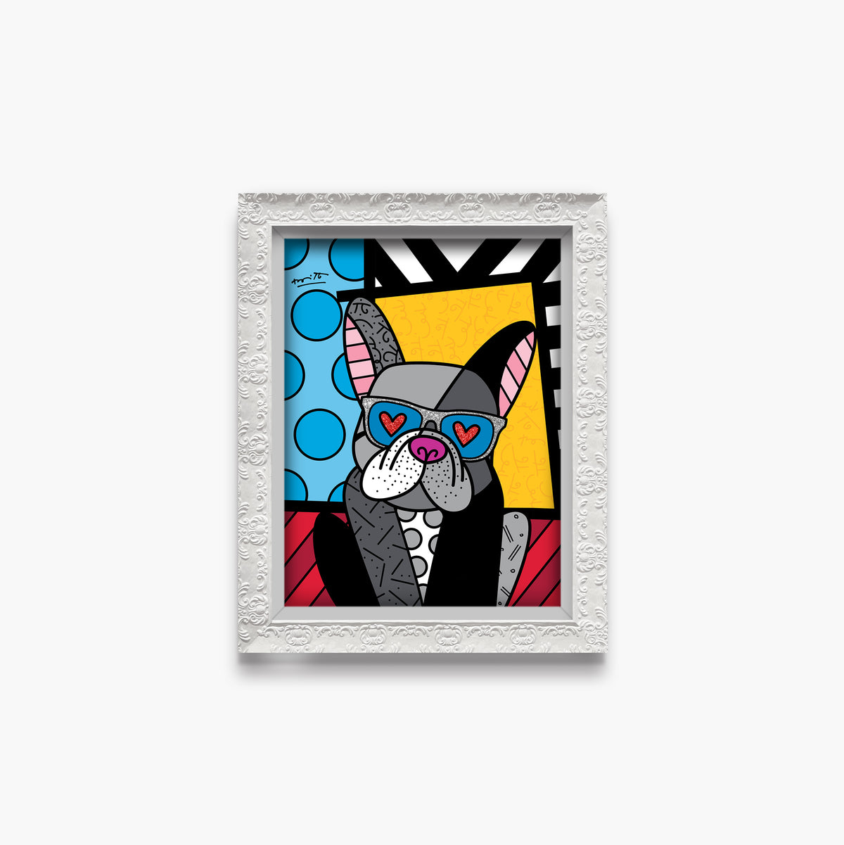 modern pop art lovable french limited edition print  vibrant home decor