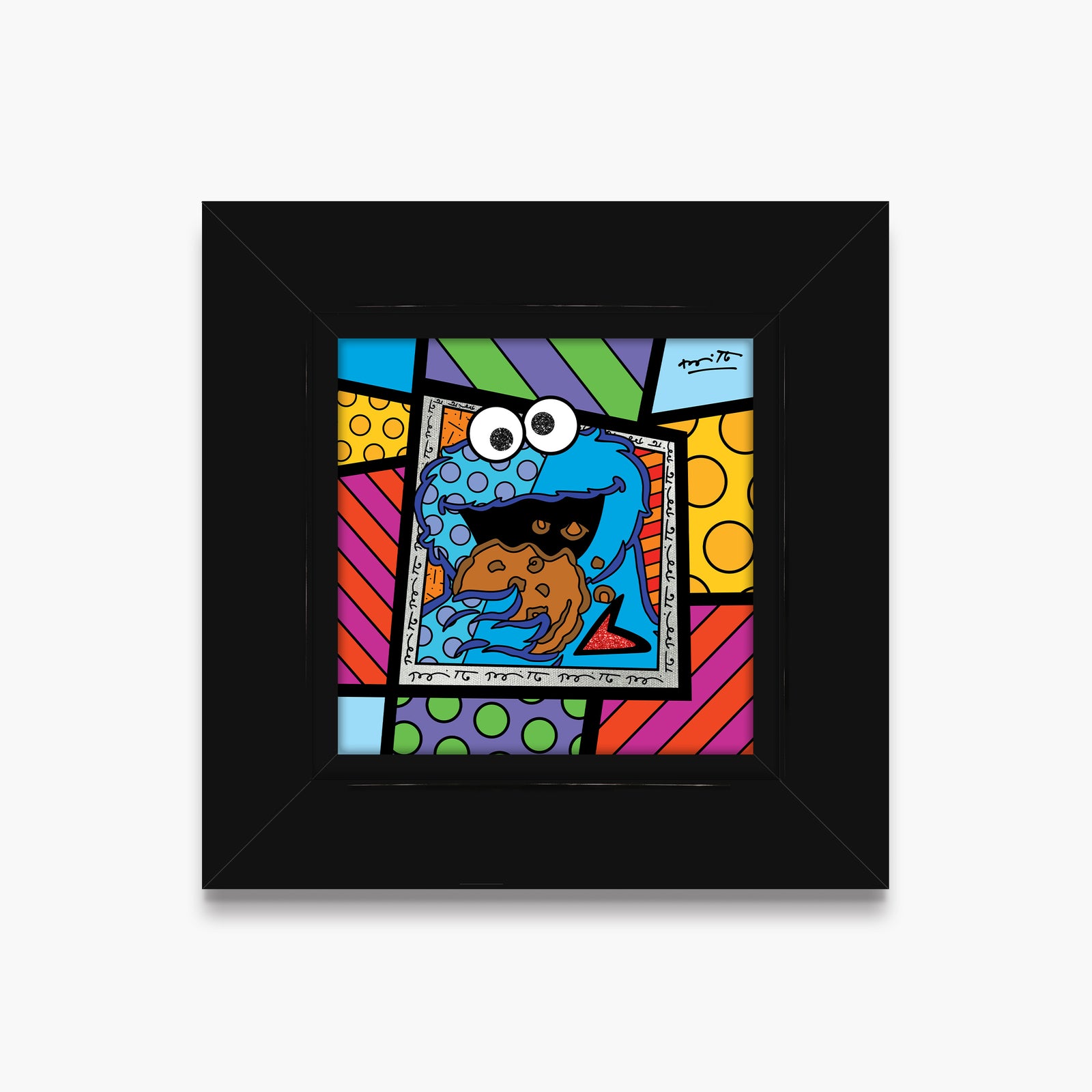 cookie monster sesame street limited  artistic colorful design collectible