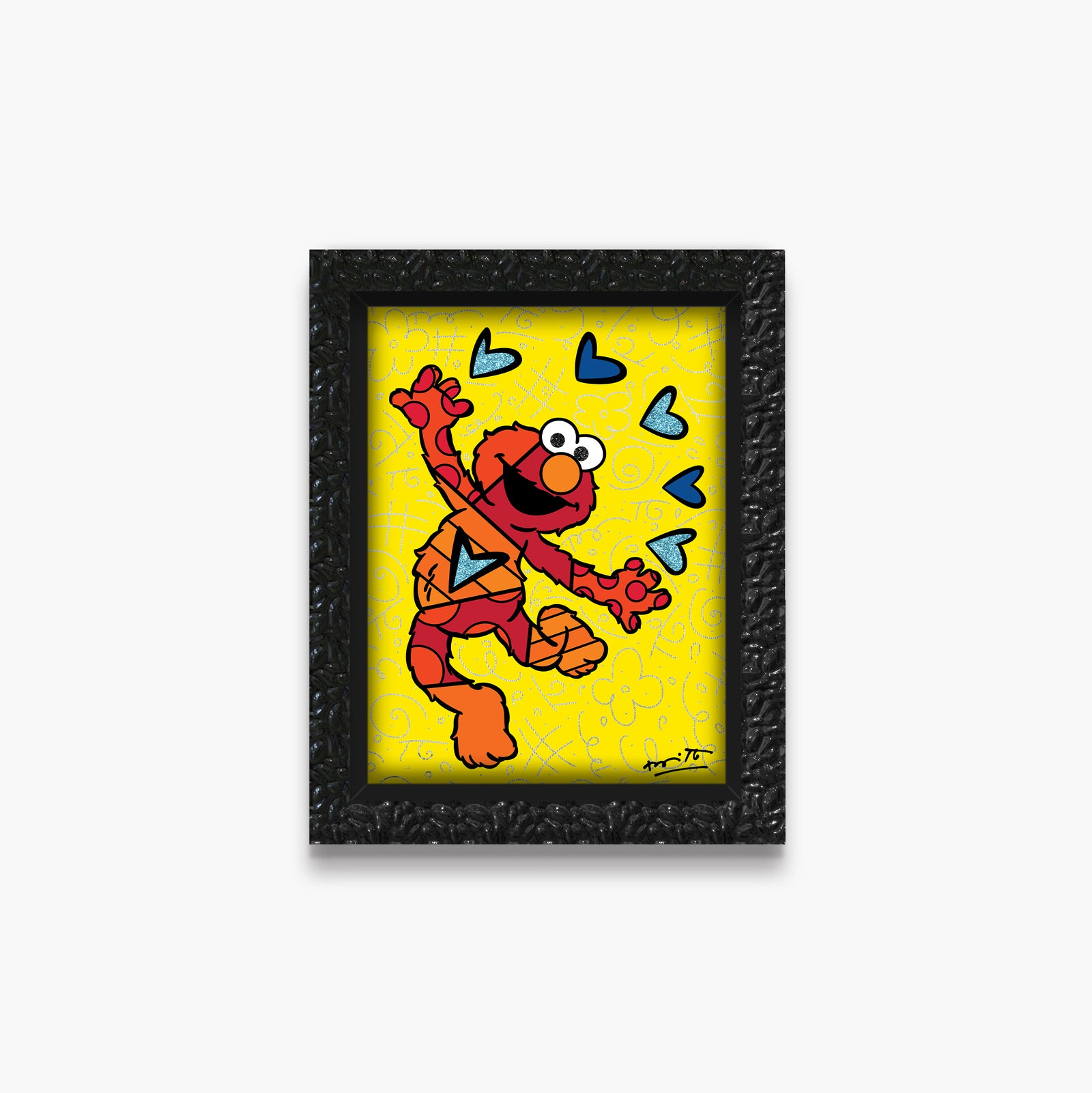 elmo sesame street limited edition  artistic colorful design collectible